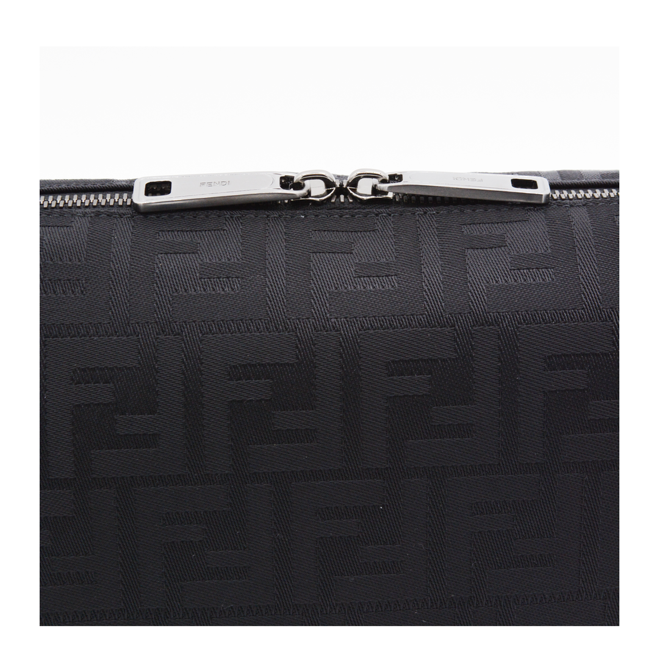 Lui Medium Nylon & Calf Leather Shoulder Bag - Black - Image 8