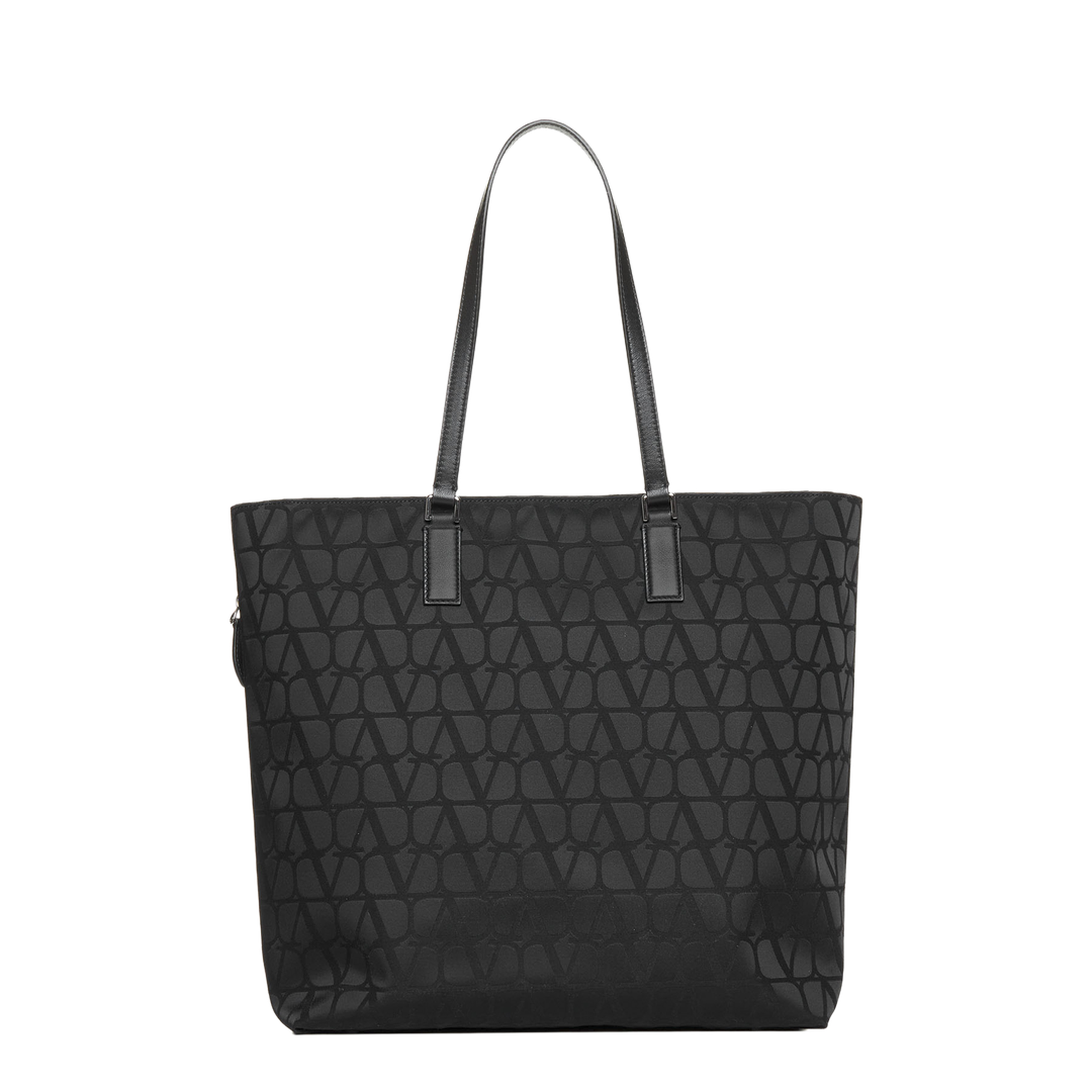 Toile Iconographe Nylon/Leather Shopping Tote Bag - Black - Image 1