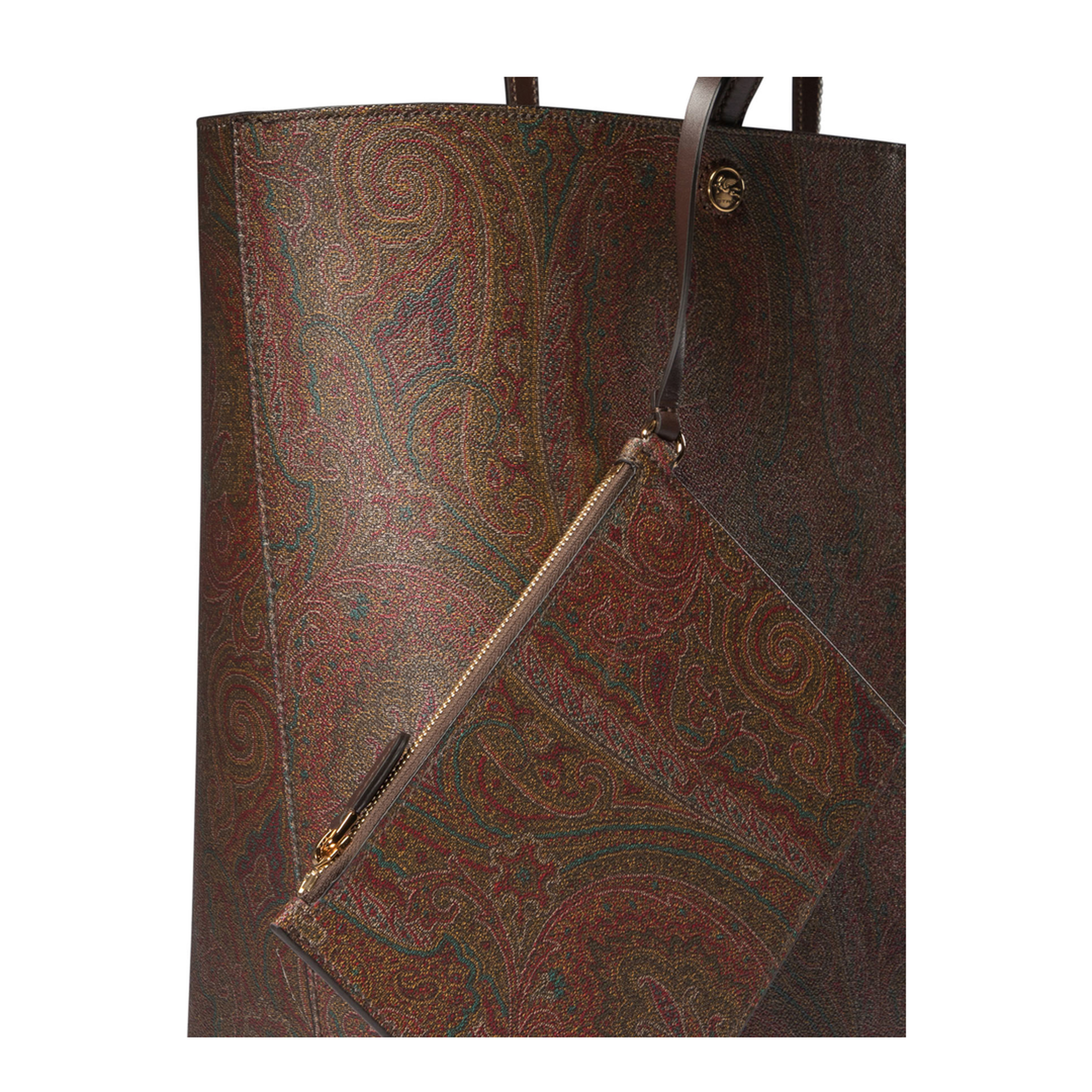 Essential Maxi Jacquard Tote Bag - Brown - Image 4
