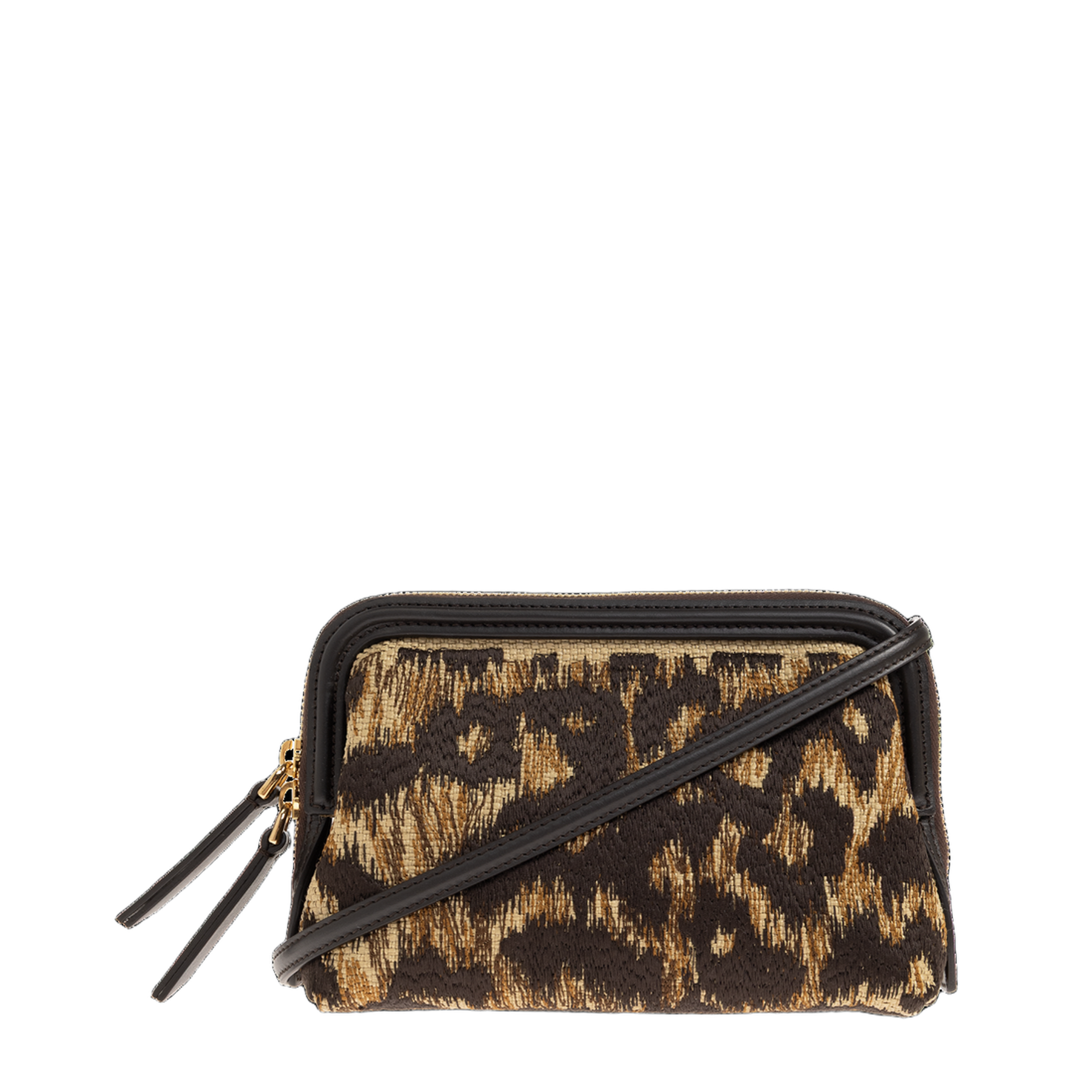 Raffia Doc Pouch with Animal Embroidery - Image 1
