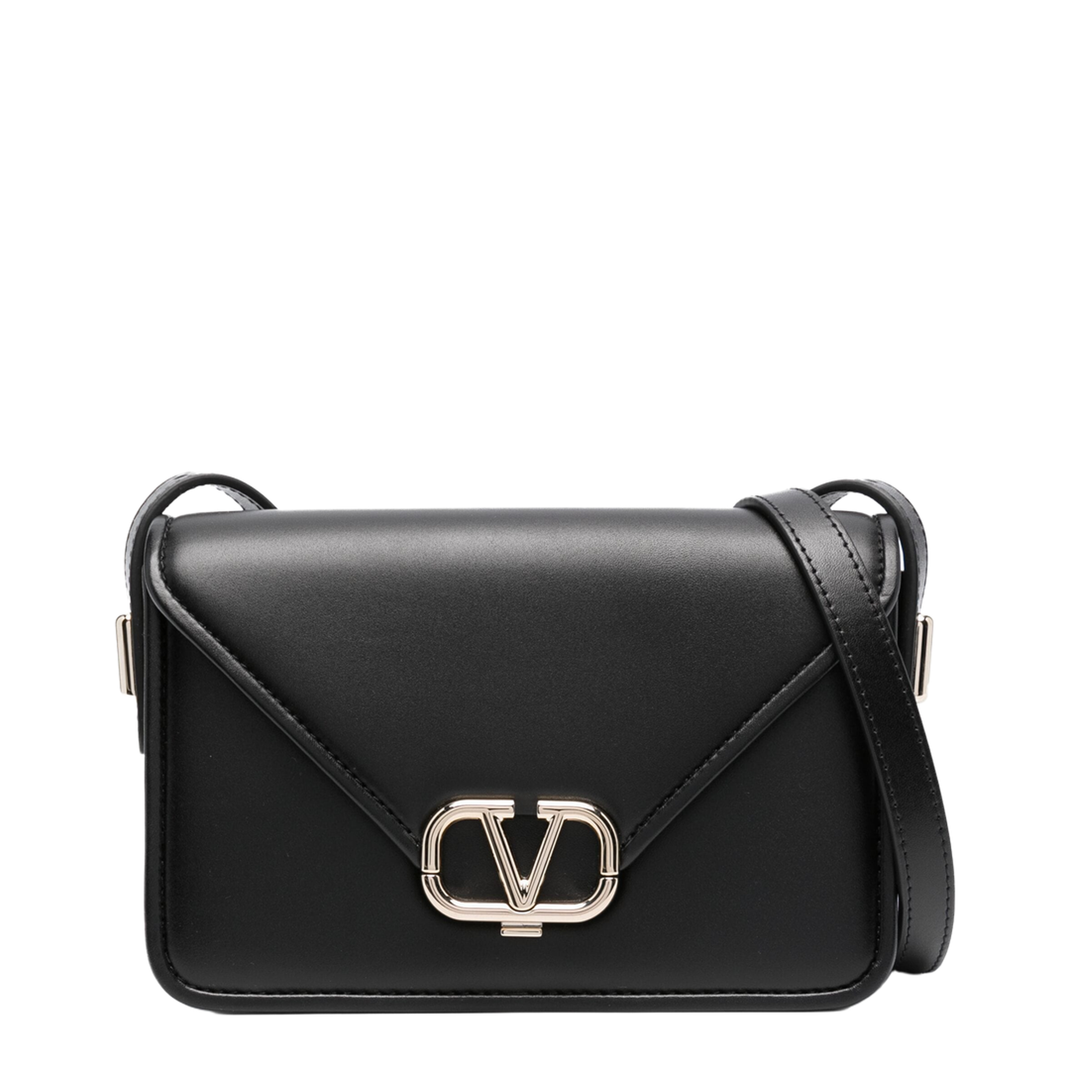 Small Letter Bag In Calfskin - Black - Image 1