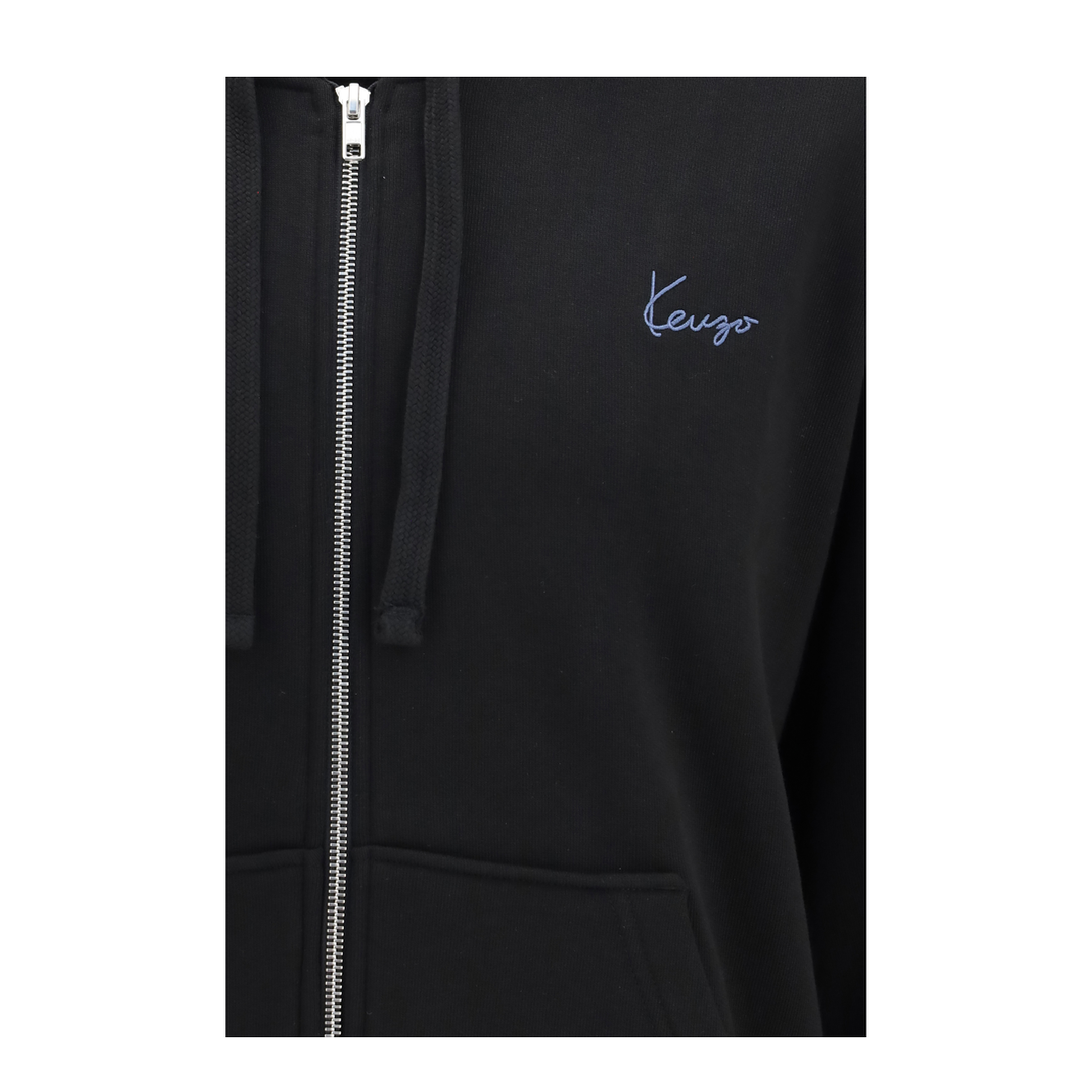 Signature Embroidered Cotton Zip Hoodie - Image 3