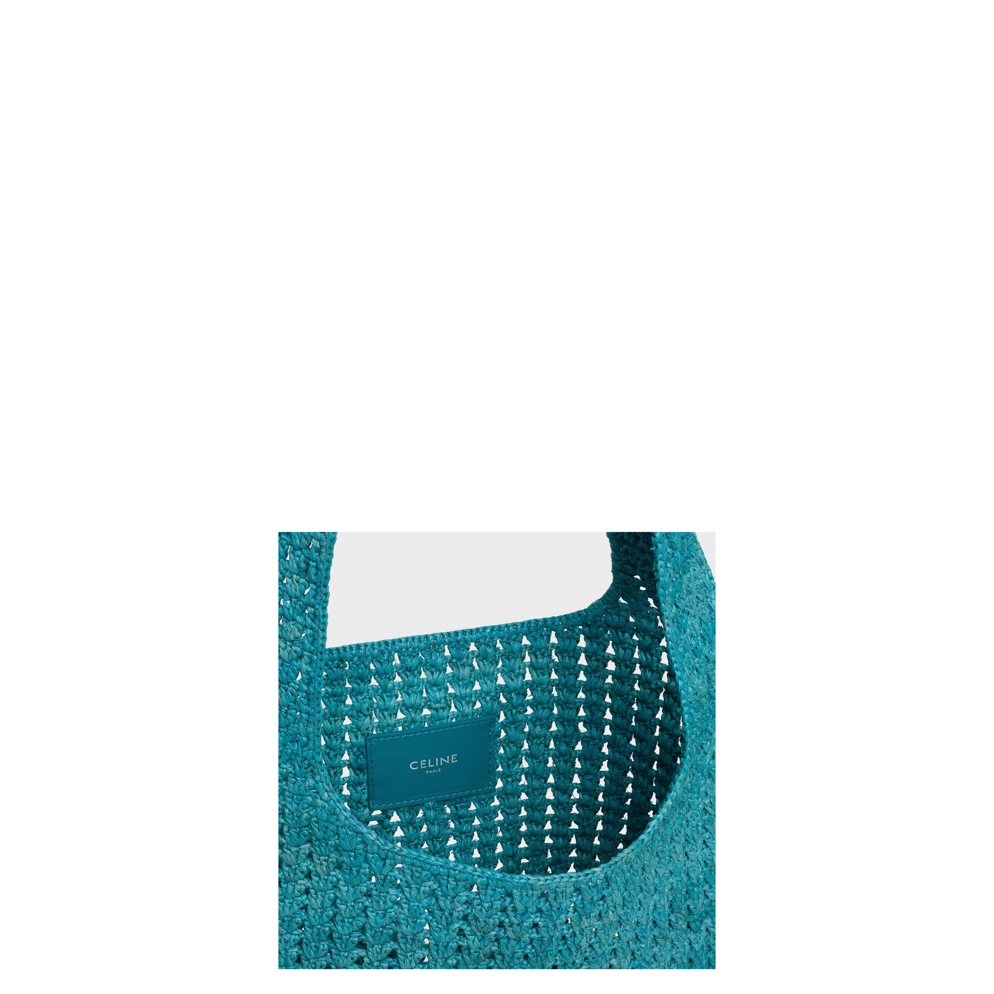 Hobo Bag Raffia Blue - Image 4