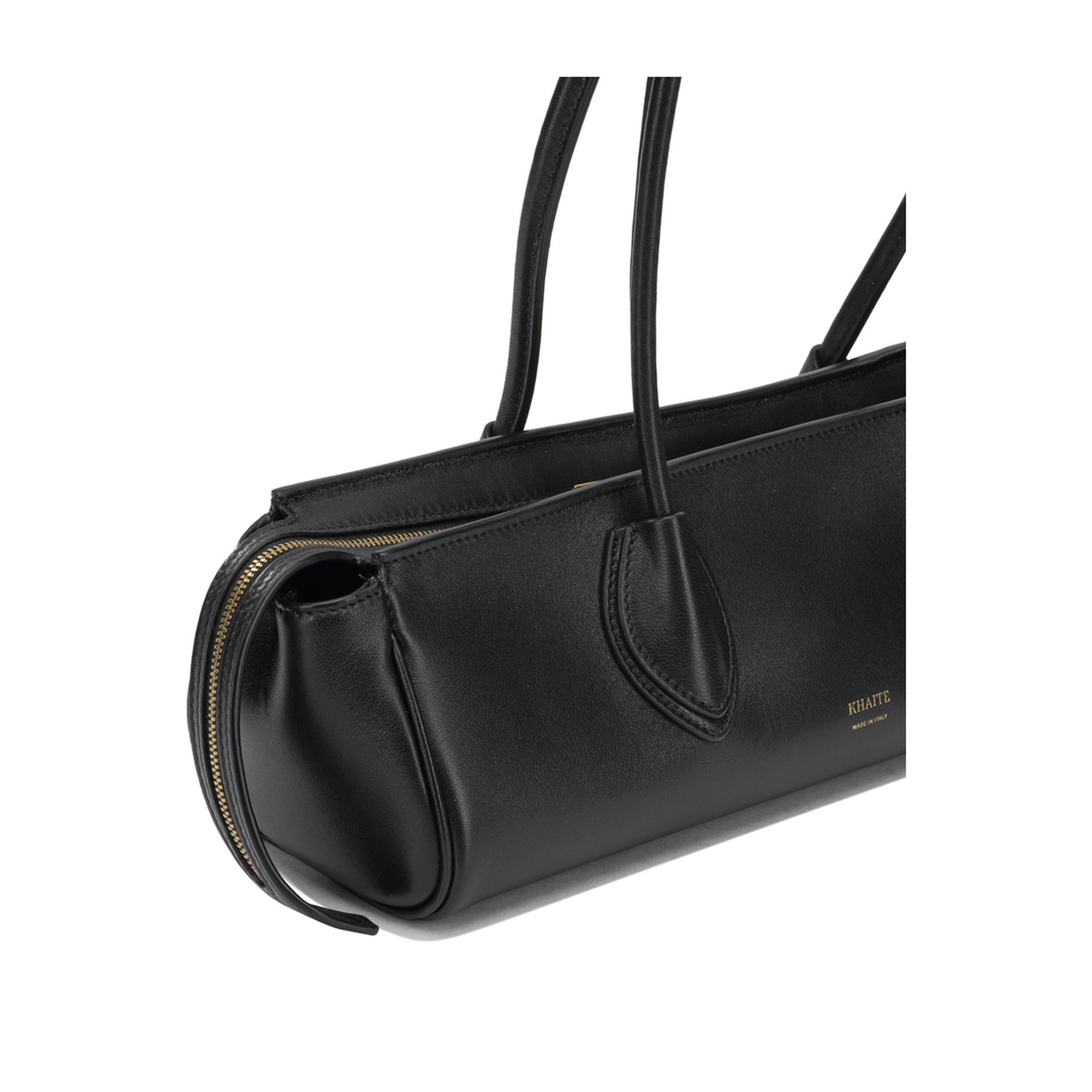 Donna Soft Nappa Leather Shoulder Bag - Black - Image 4