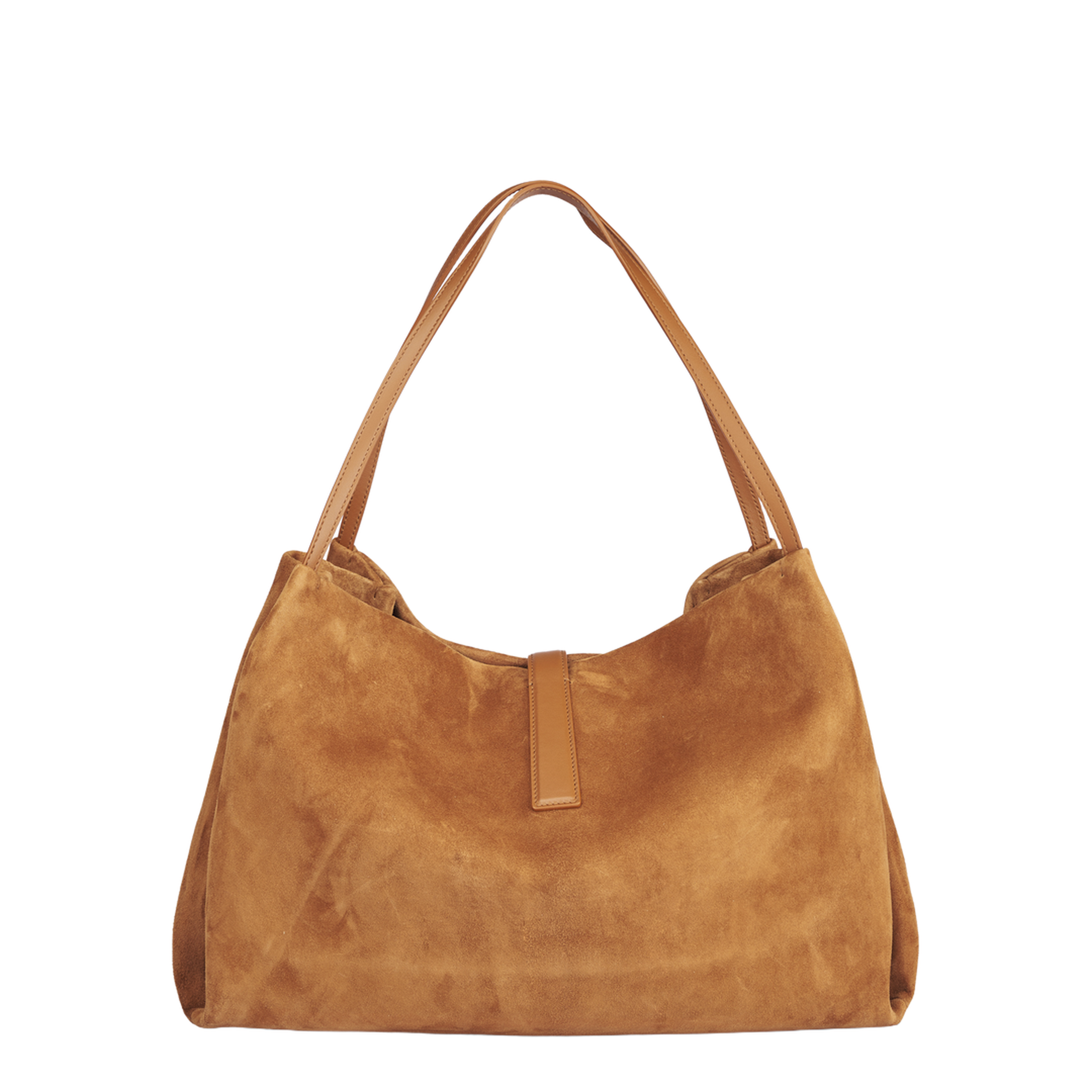 Medium Leather Shoulder Bag Suede Finish - Image 2
