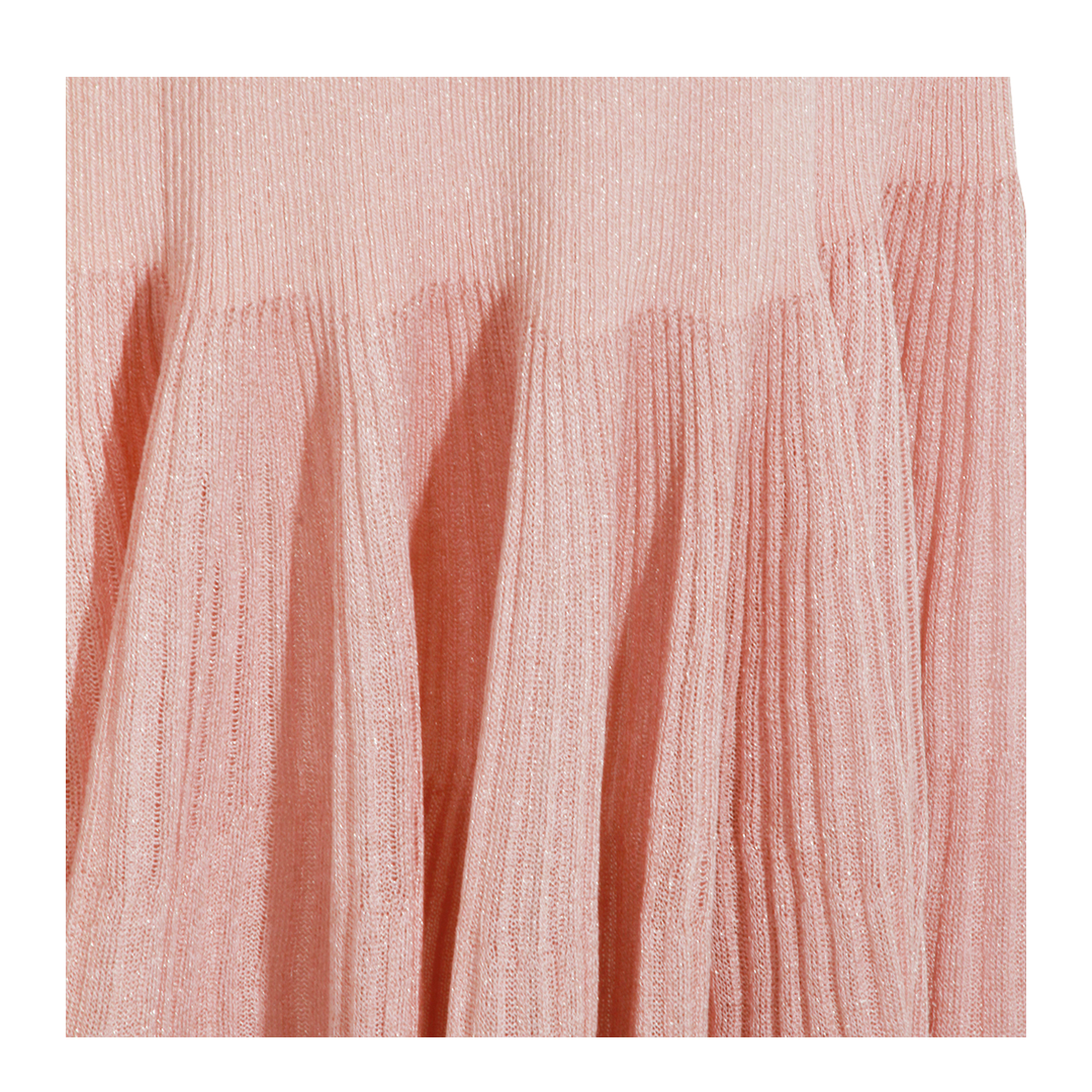 Luna Pleated Frill Skirt - Dusty Pink - Image 5
