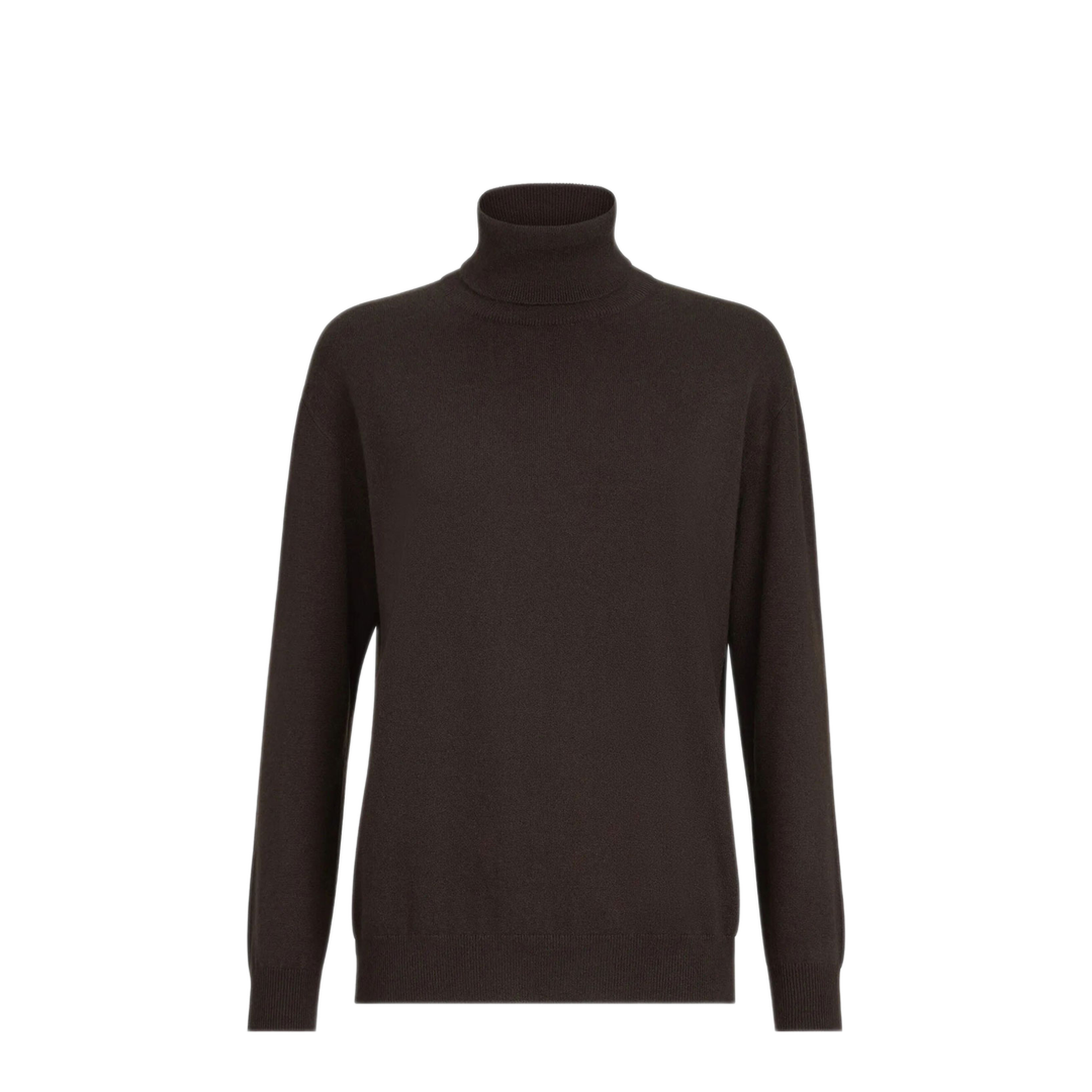 Cashmere Turtleneck Sweater With Monili - Image 1