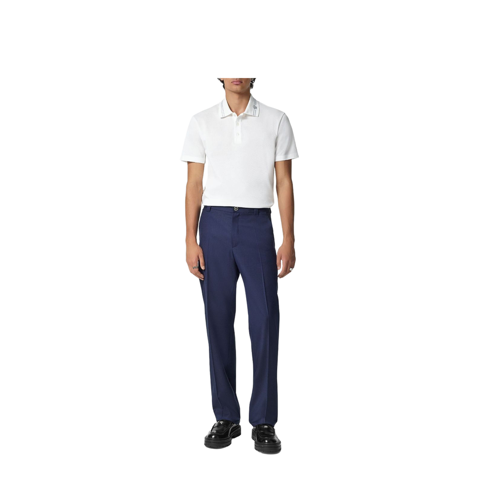 Medusa Embroidery Polo Shirt - Image 4