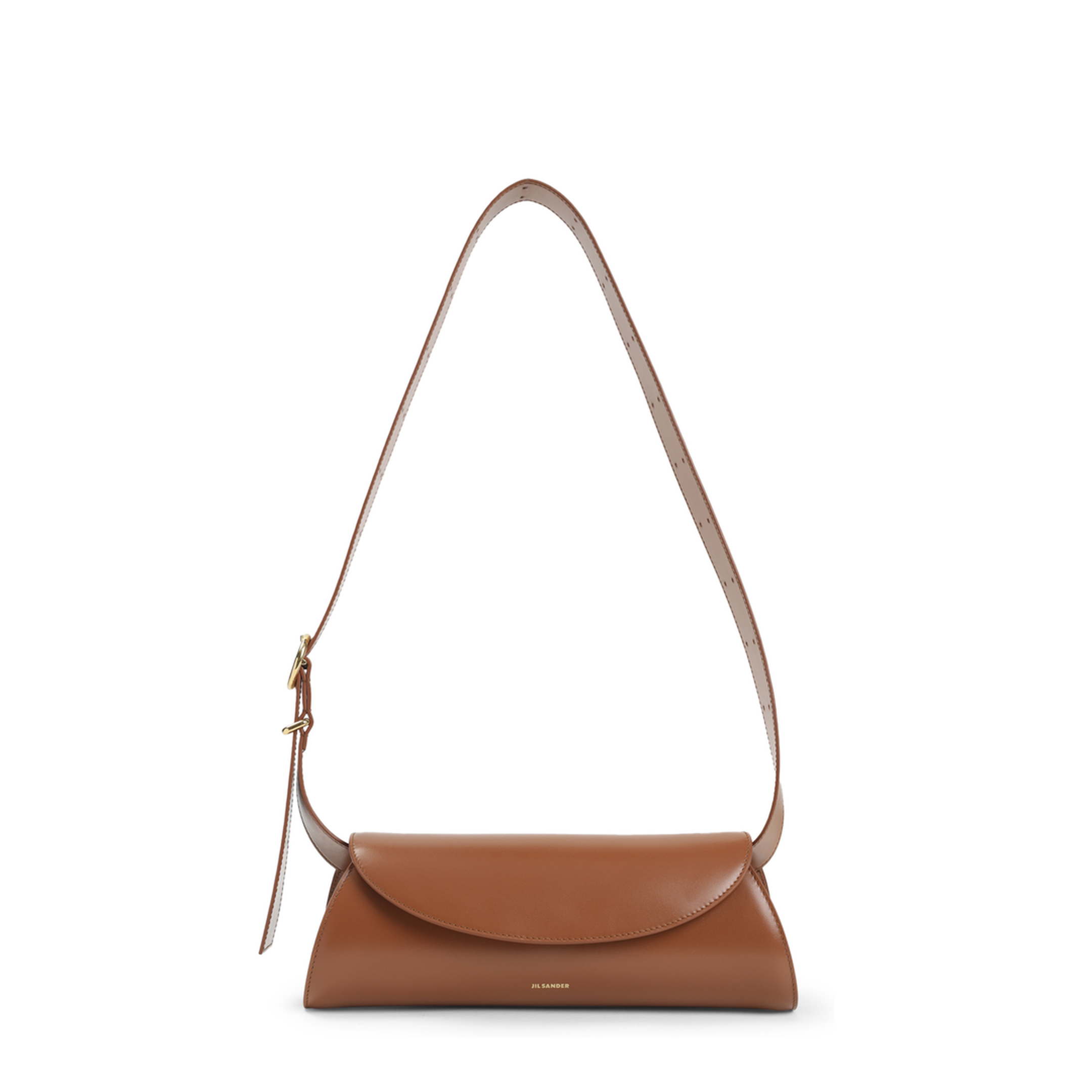 Cannolo Small Calf Leather Shoulder Bag - Tan - Image 2