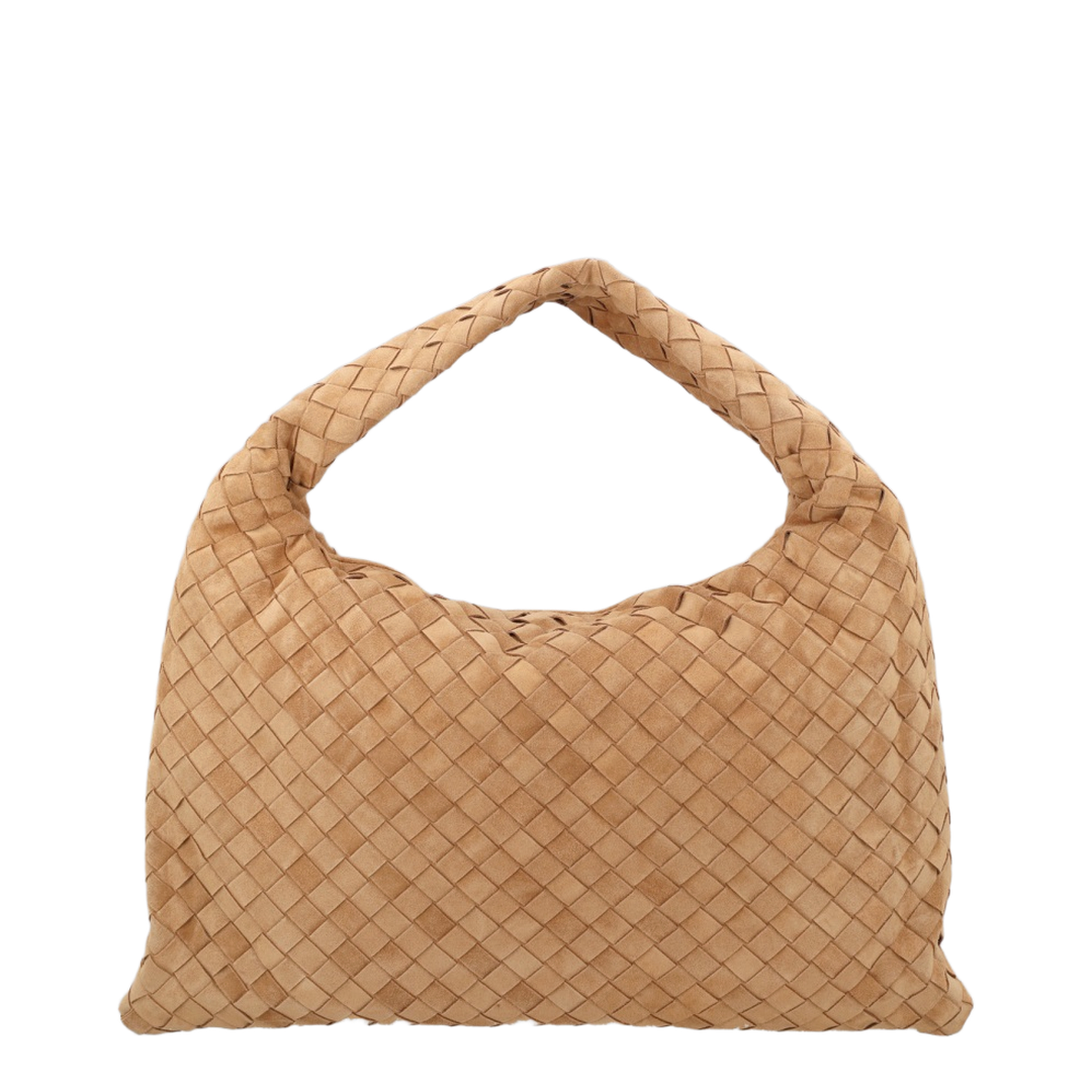 Hop Small Suede Shoulder Bag - Amber - Image 2