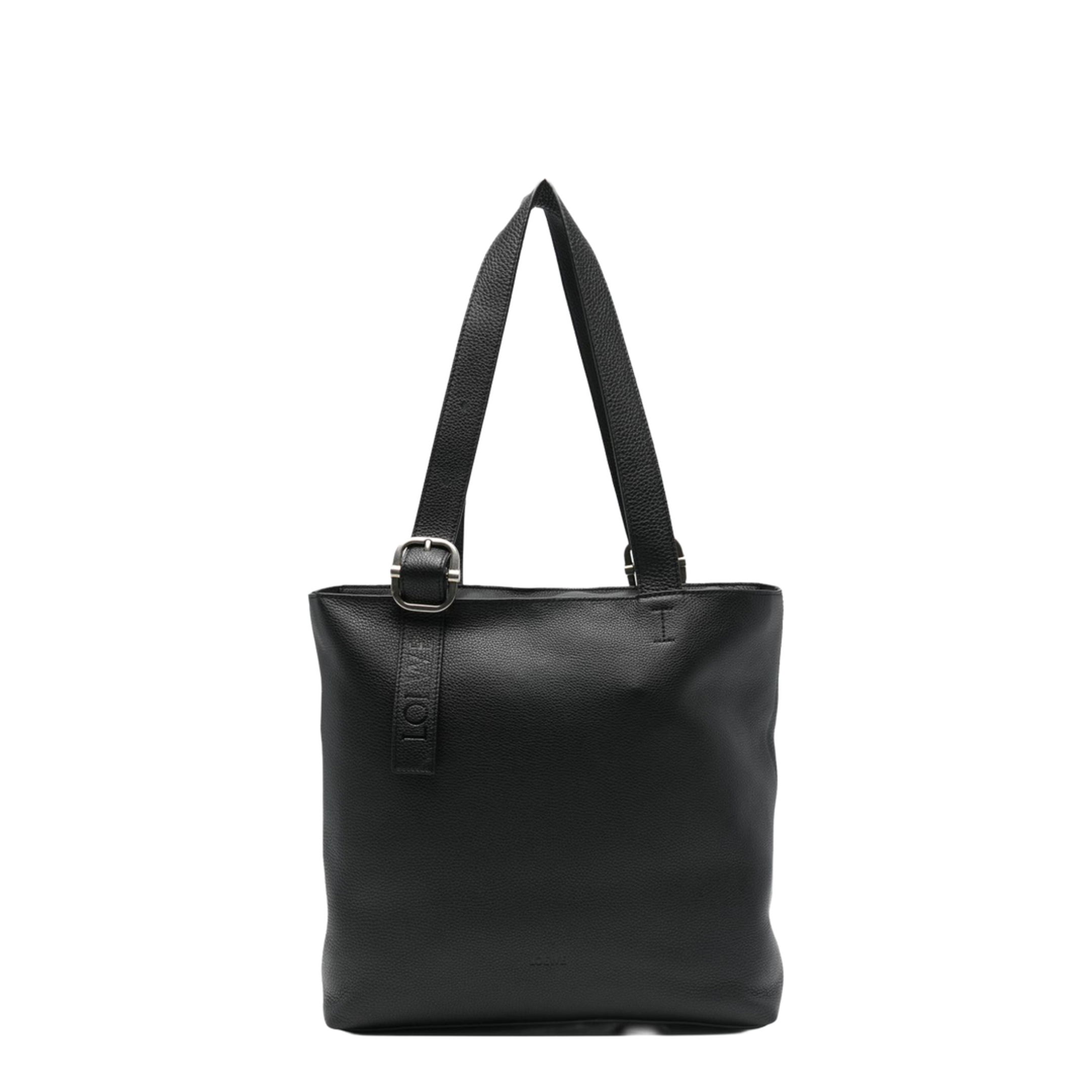 Loop Calfskin Tote - Black - Image 1