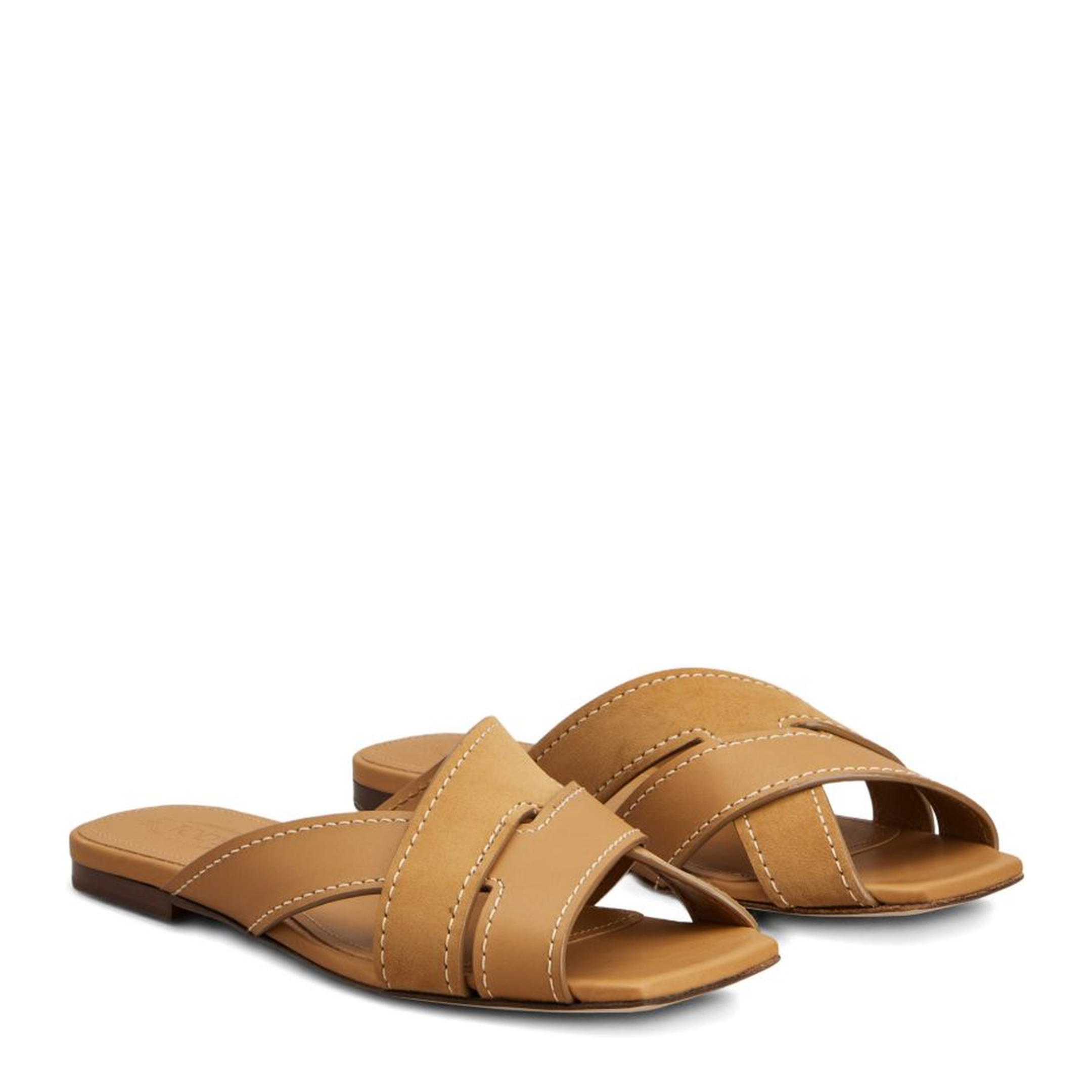 Smooth and Suede Leather Slides - Image 2