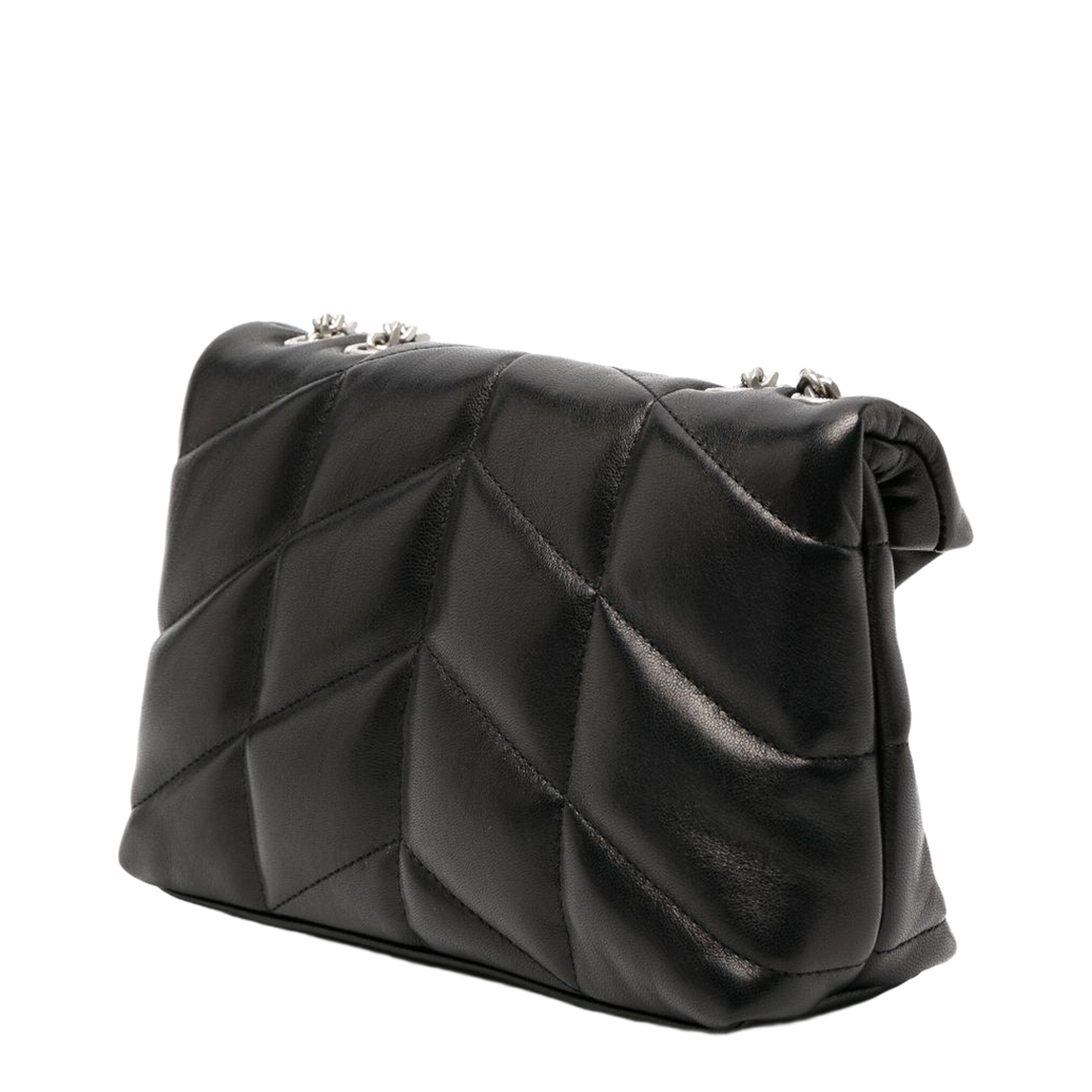 Toy Puffer Lambskin Shoulder Bag - Black - Image 4