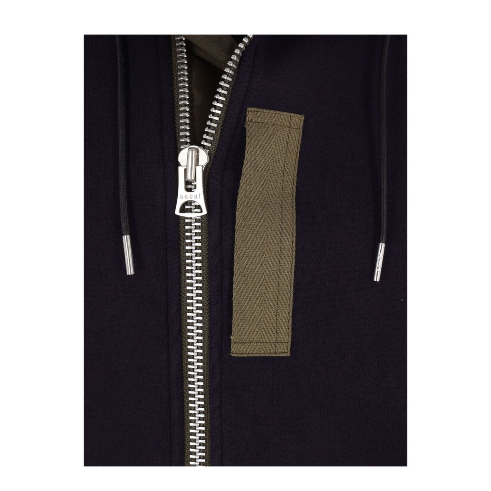 Hoodie with Bomber-Style Inserts - Image 3