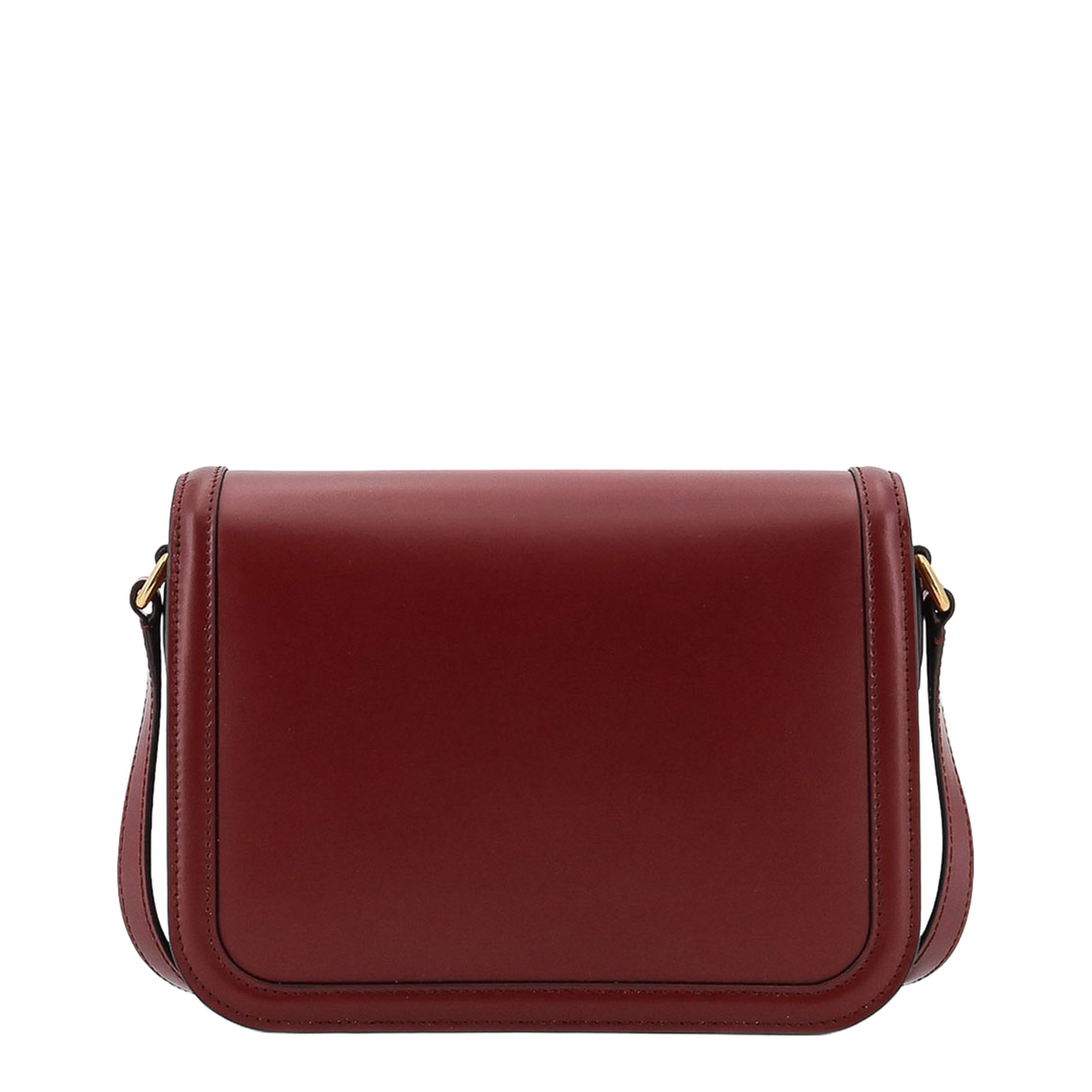 VLogo Signature Mini Calfskin Shoulder Bag - Burgundy - Image 2