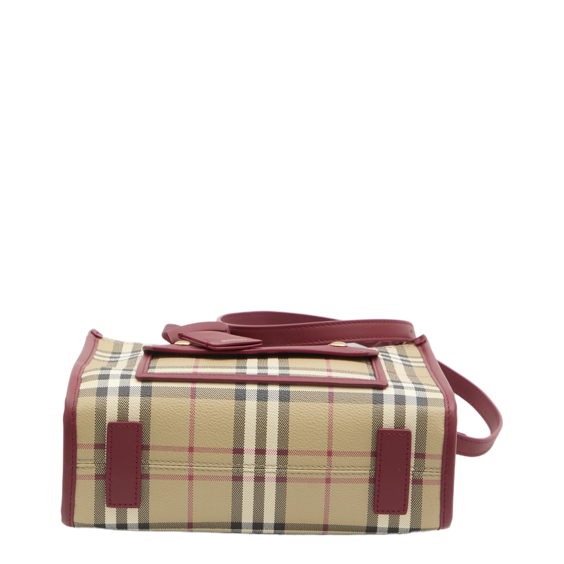 Freya Mini Canvas Tote Bag - Ruby Red - Image 3