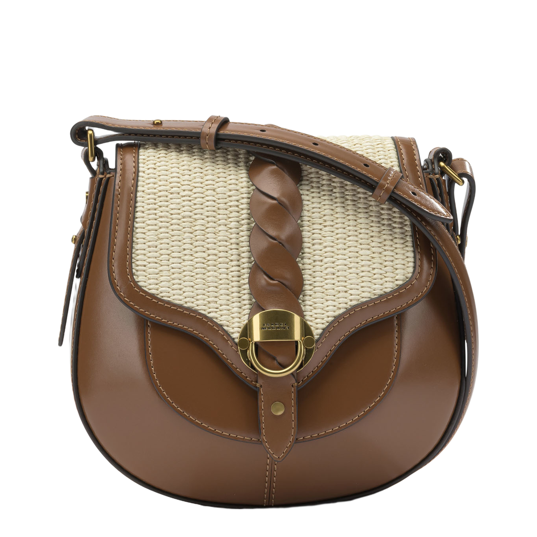Altay Small Calfskin Crossbody - Cognac - Image 1
