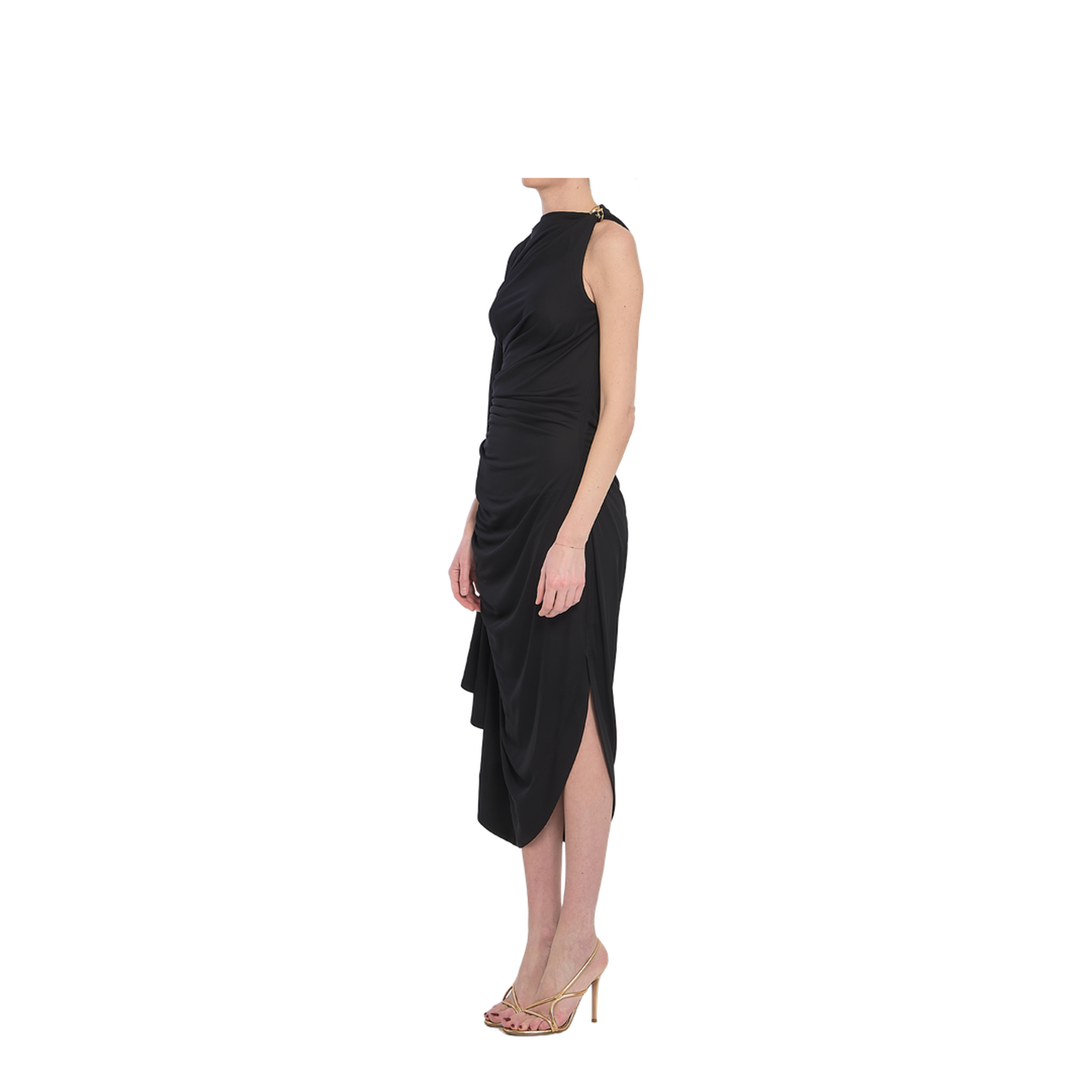 Viscose Jersey Draped Dress - Image 2