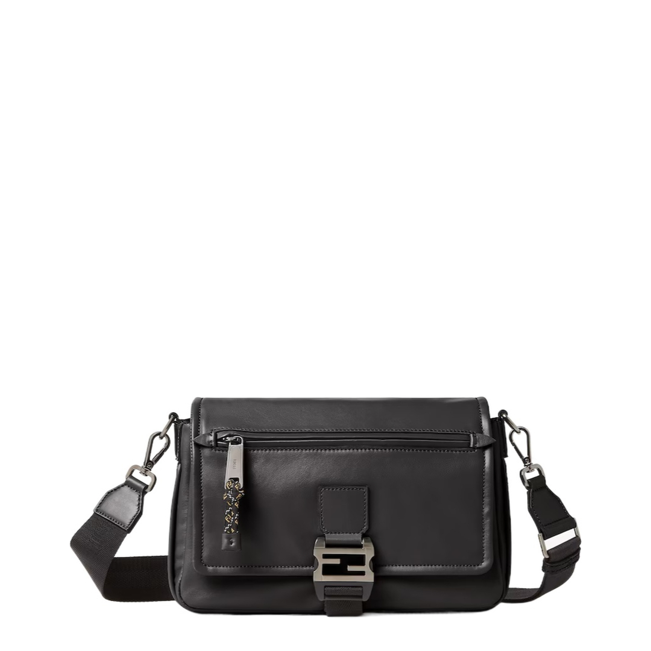 Flux Messenger Leather Black - Image 1
