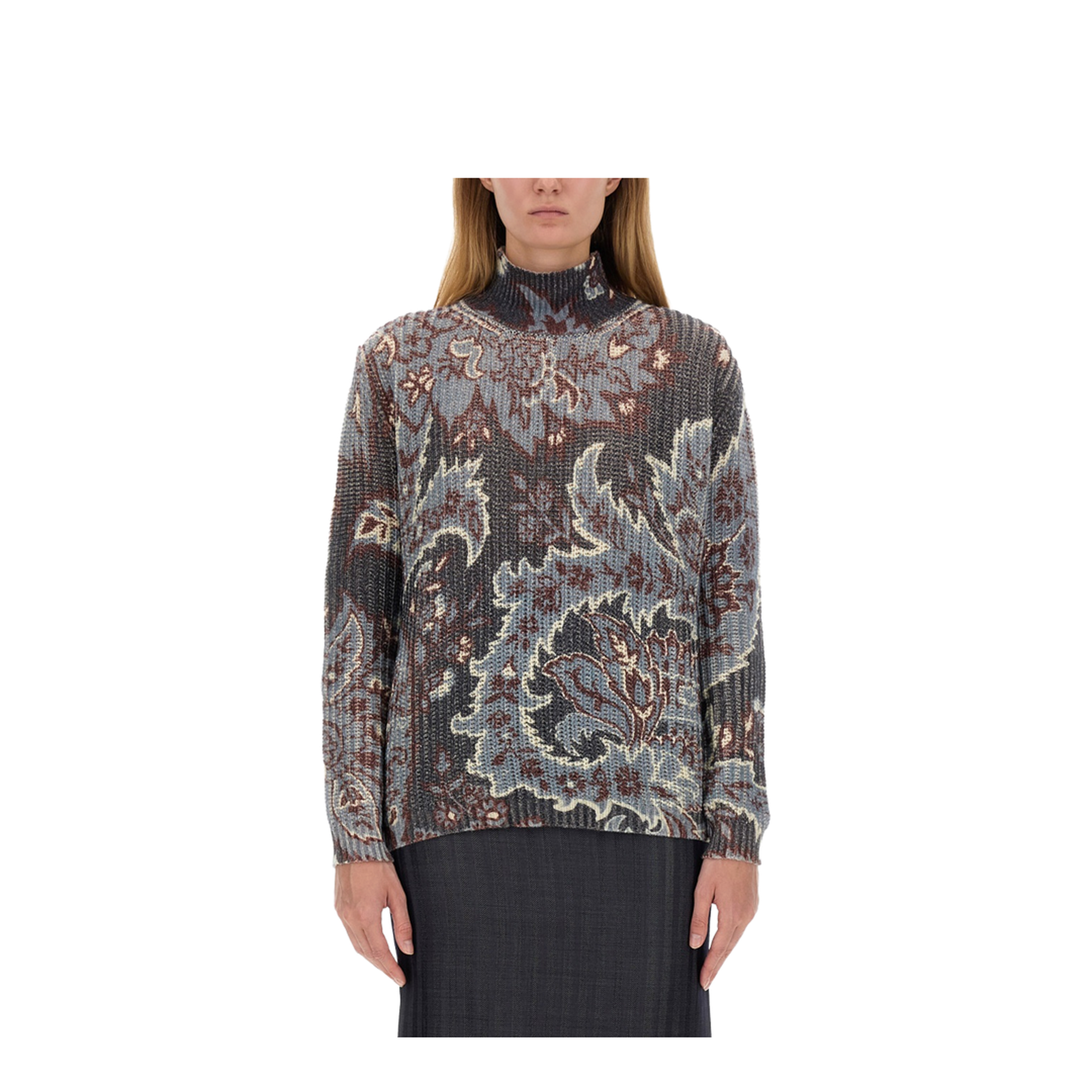 Printed Wool Sweater - Image 1