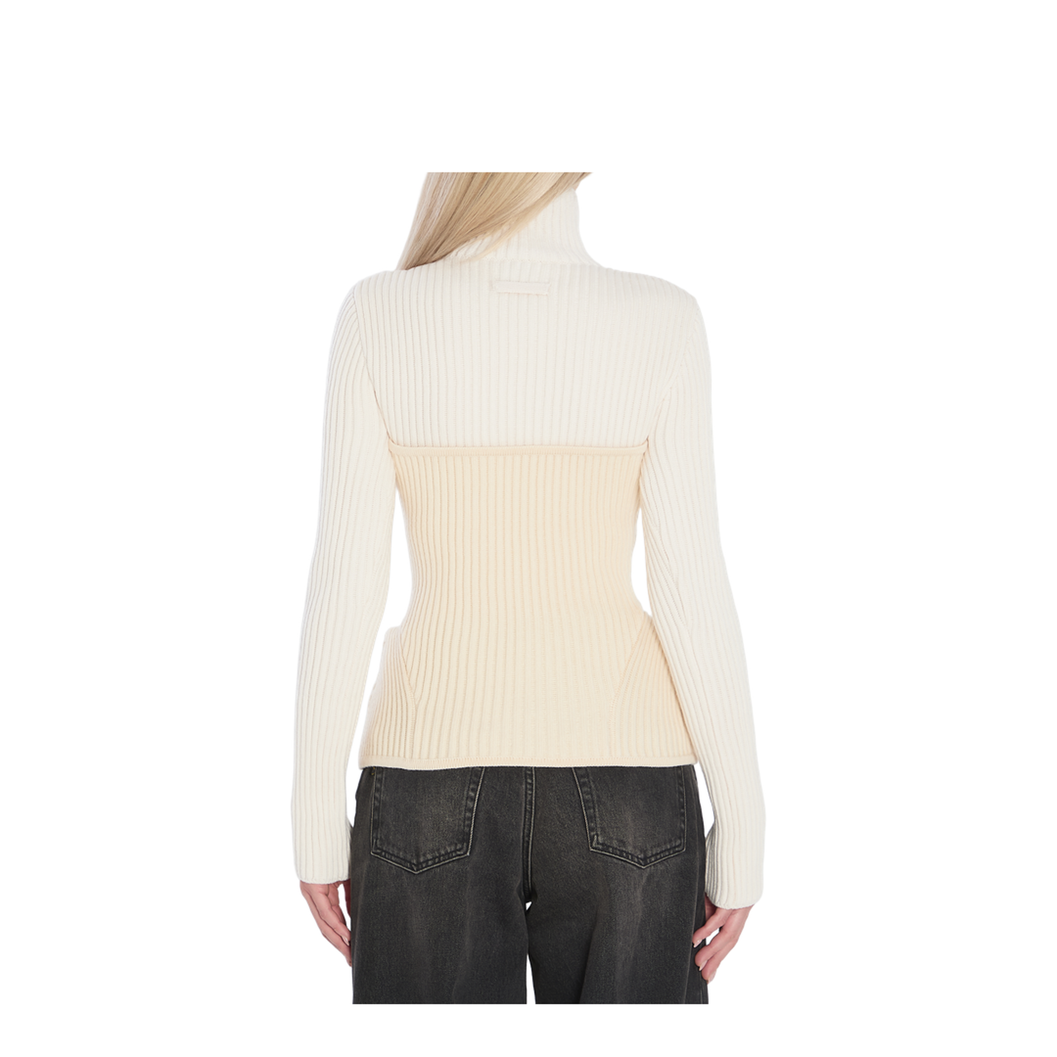 Ribbed Knit Pullover - Image 4