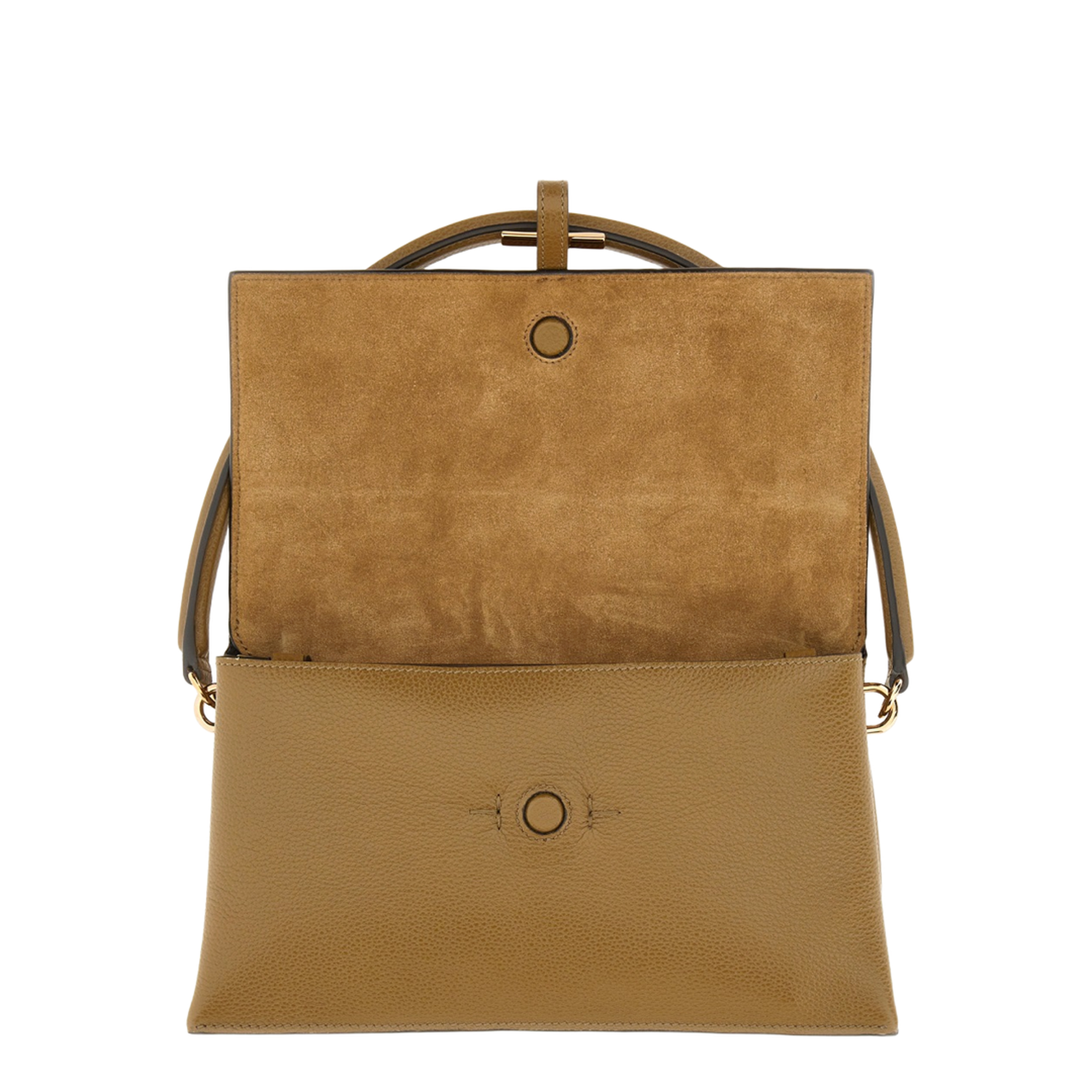 T Timeless Mini Calfskin Flap Bag - Brown - Image 4