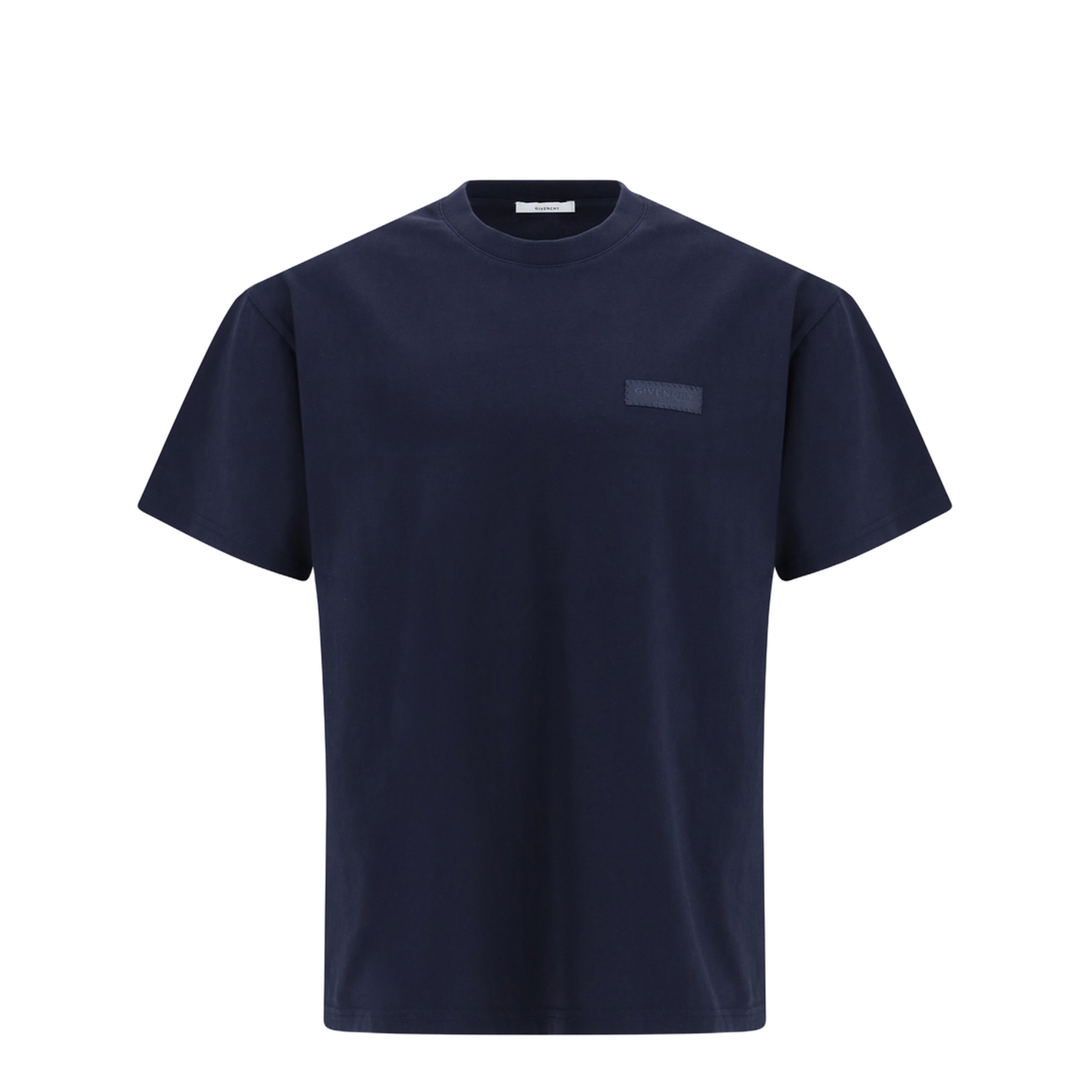Cotton T-Shirt with Logo Patch - Image 1