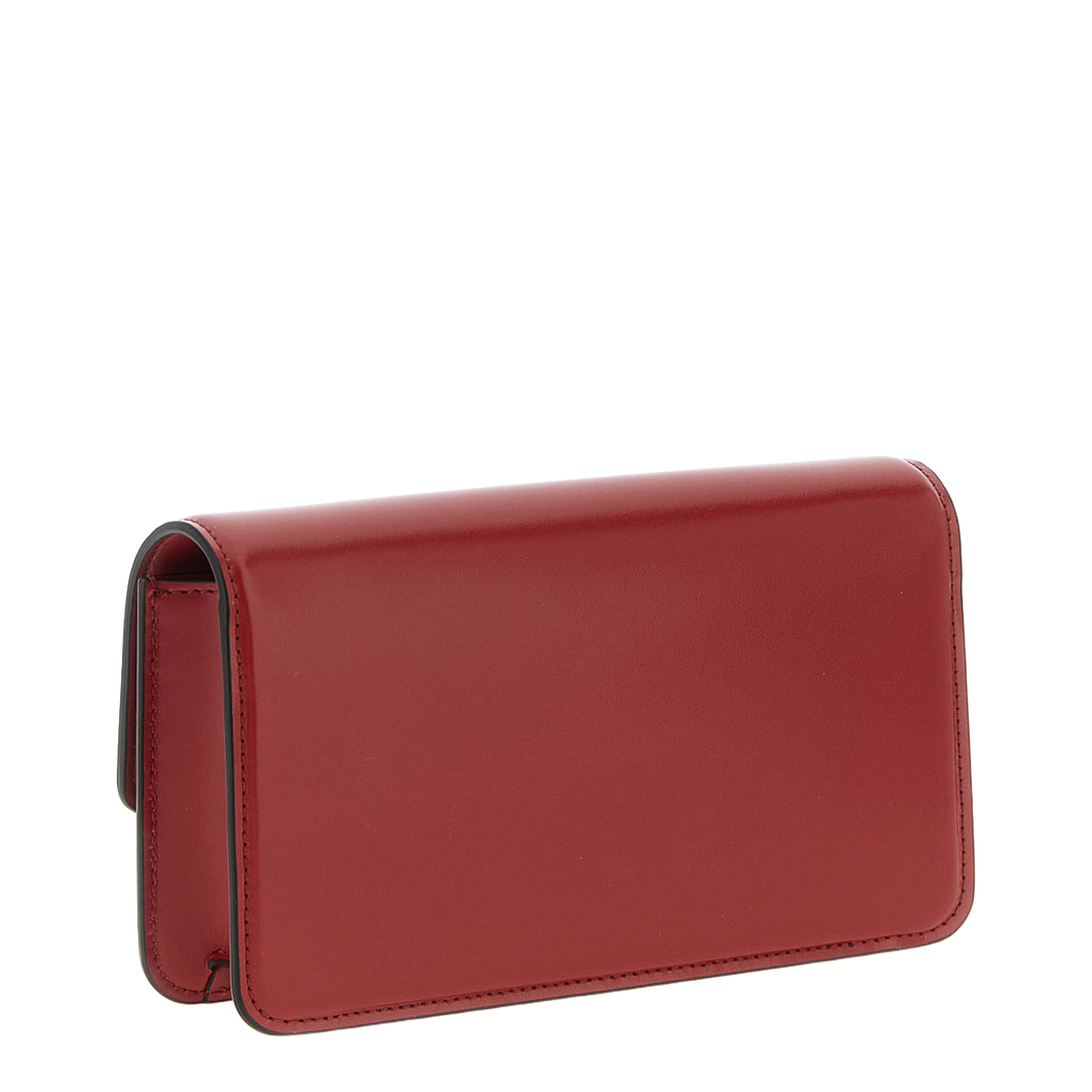 Vain Shiny Calfskin Clutch - Rosso - Image 2