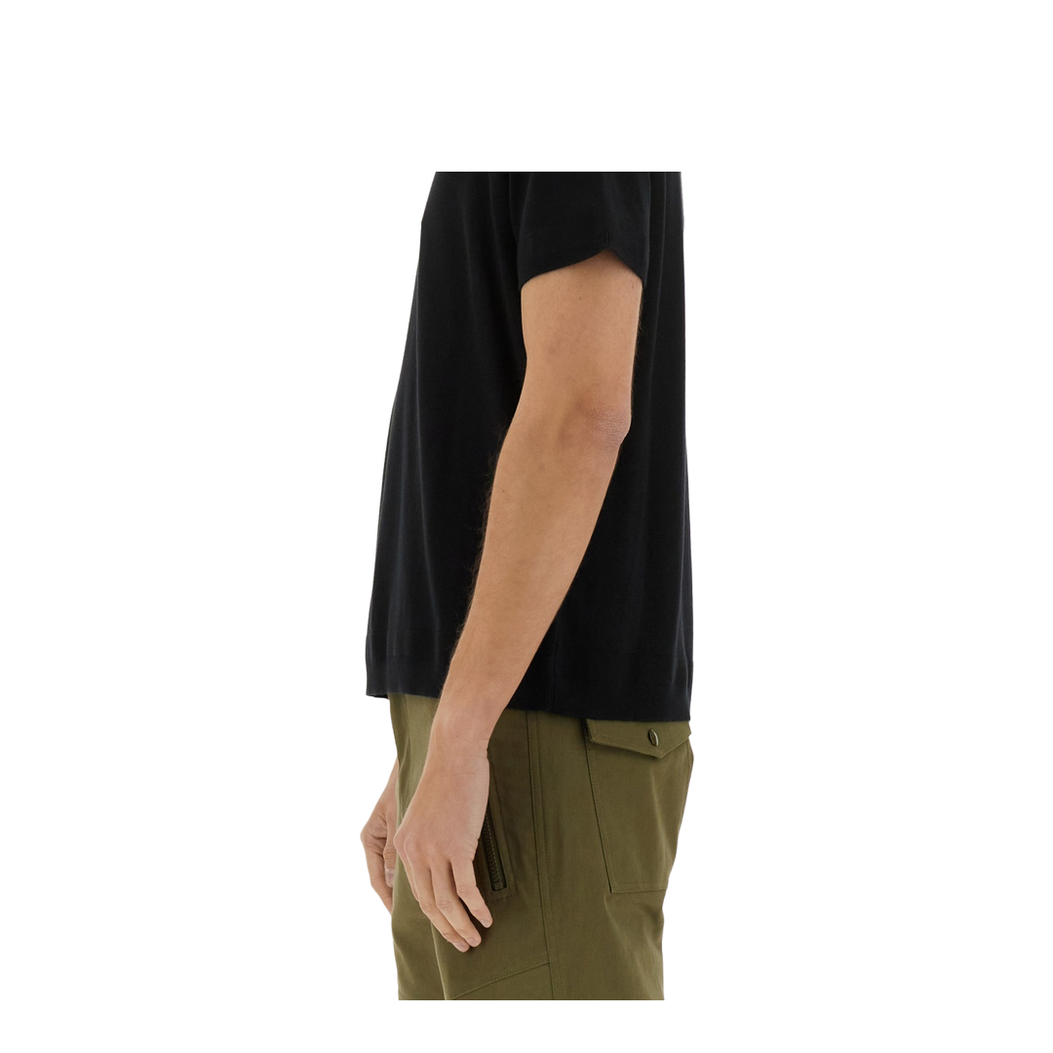 Silk & Cotton Knit T-Shirt - Image 4