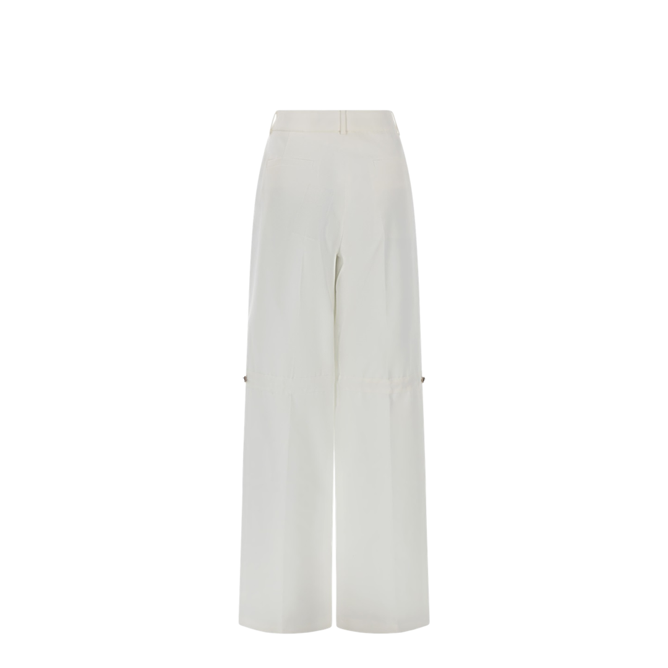 White Cotton Trousers - Image 3