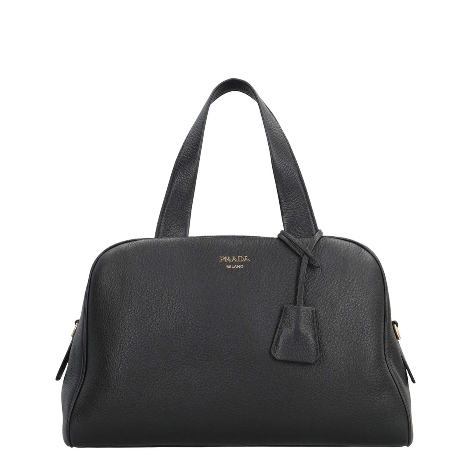 Boston Large Satchel Bag Leather Black - Image 2