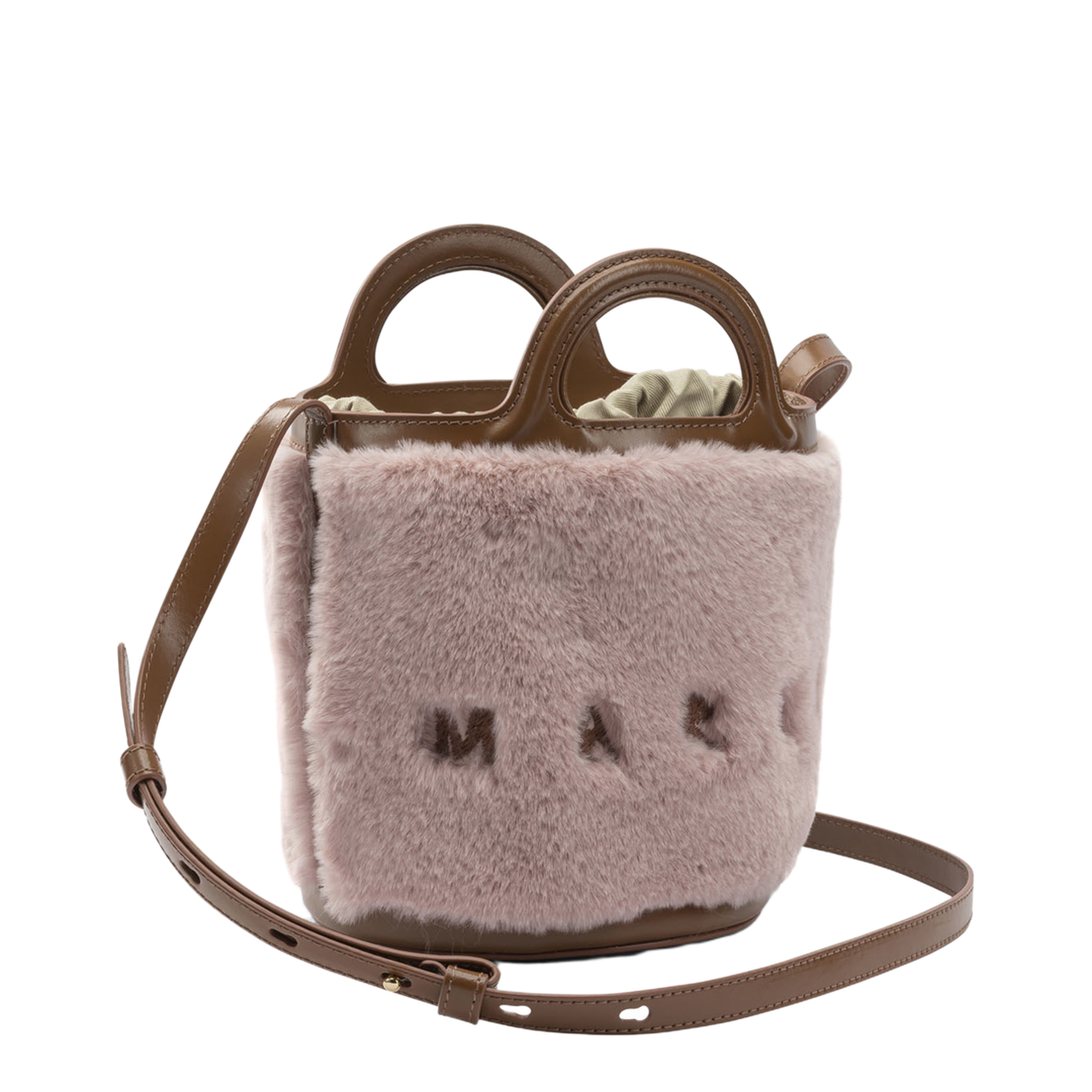 Tropicalia Small Smooth Leather Handle Bag - Light Pink - Image 2