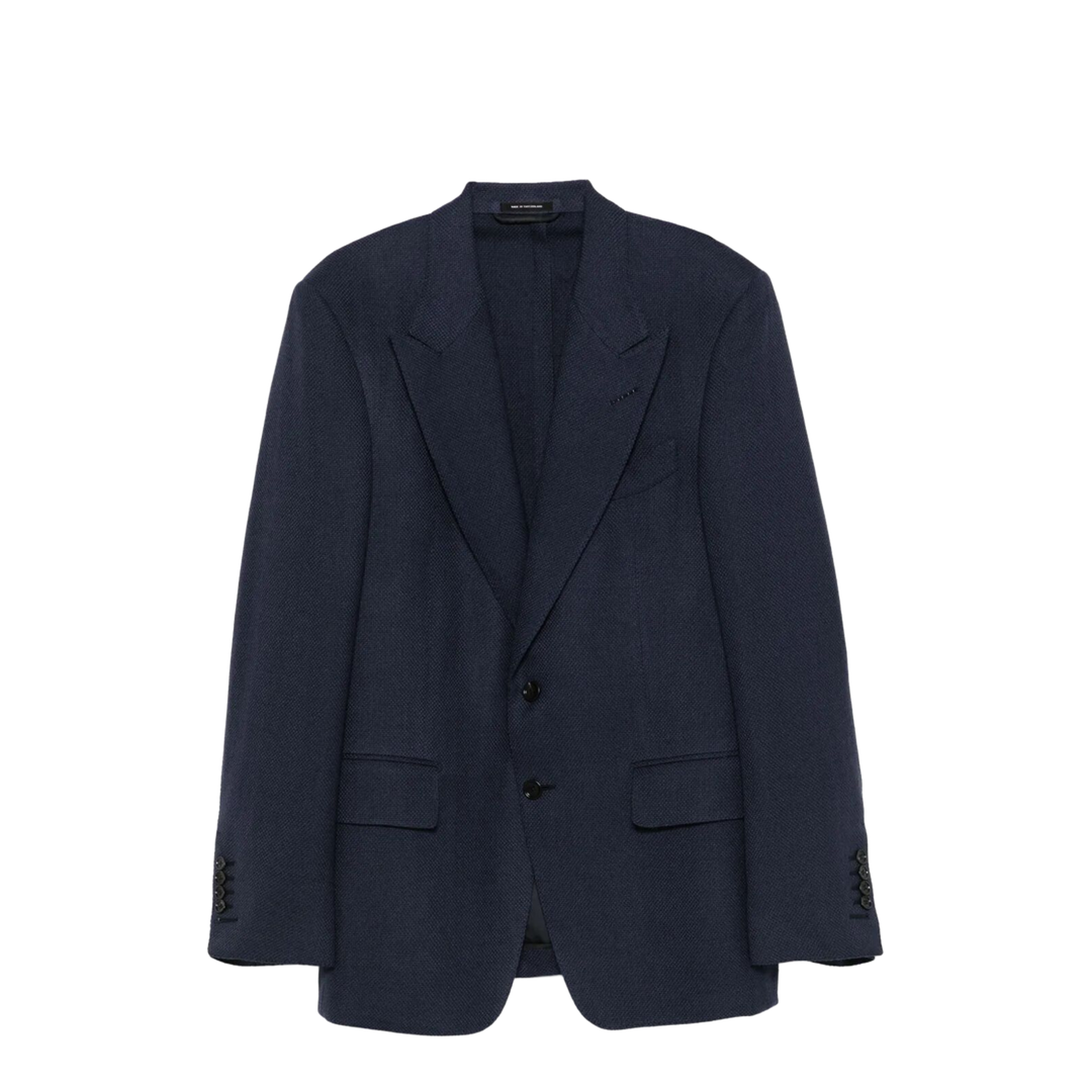 Basket Weave Shelton Wool Jacket - Image 1