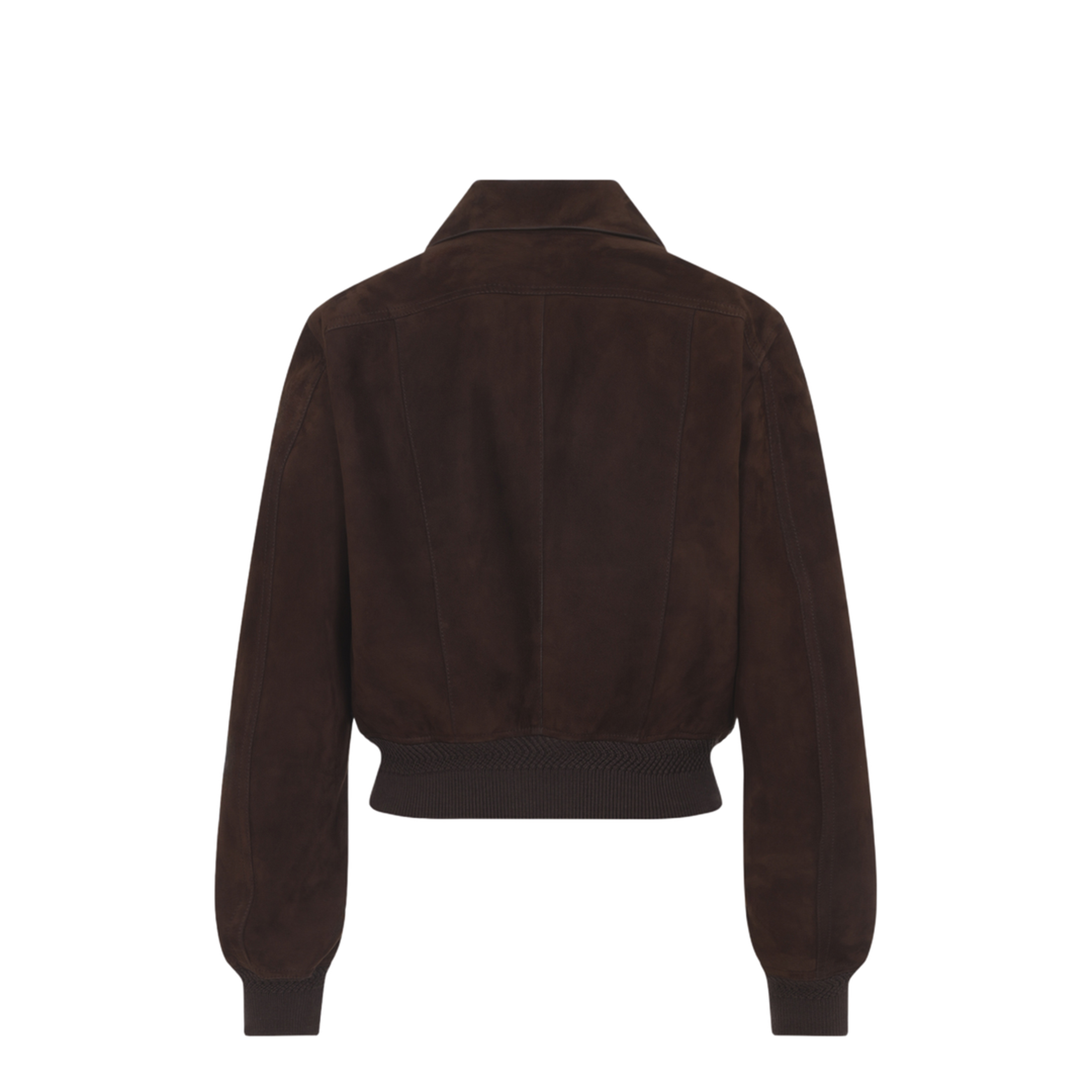 Lamb Suede Bomber Jacket - Image 4