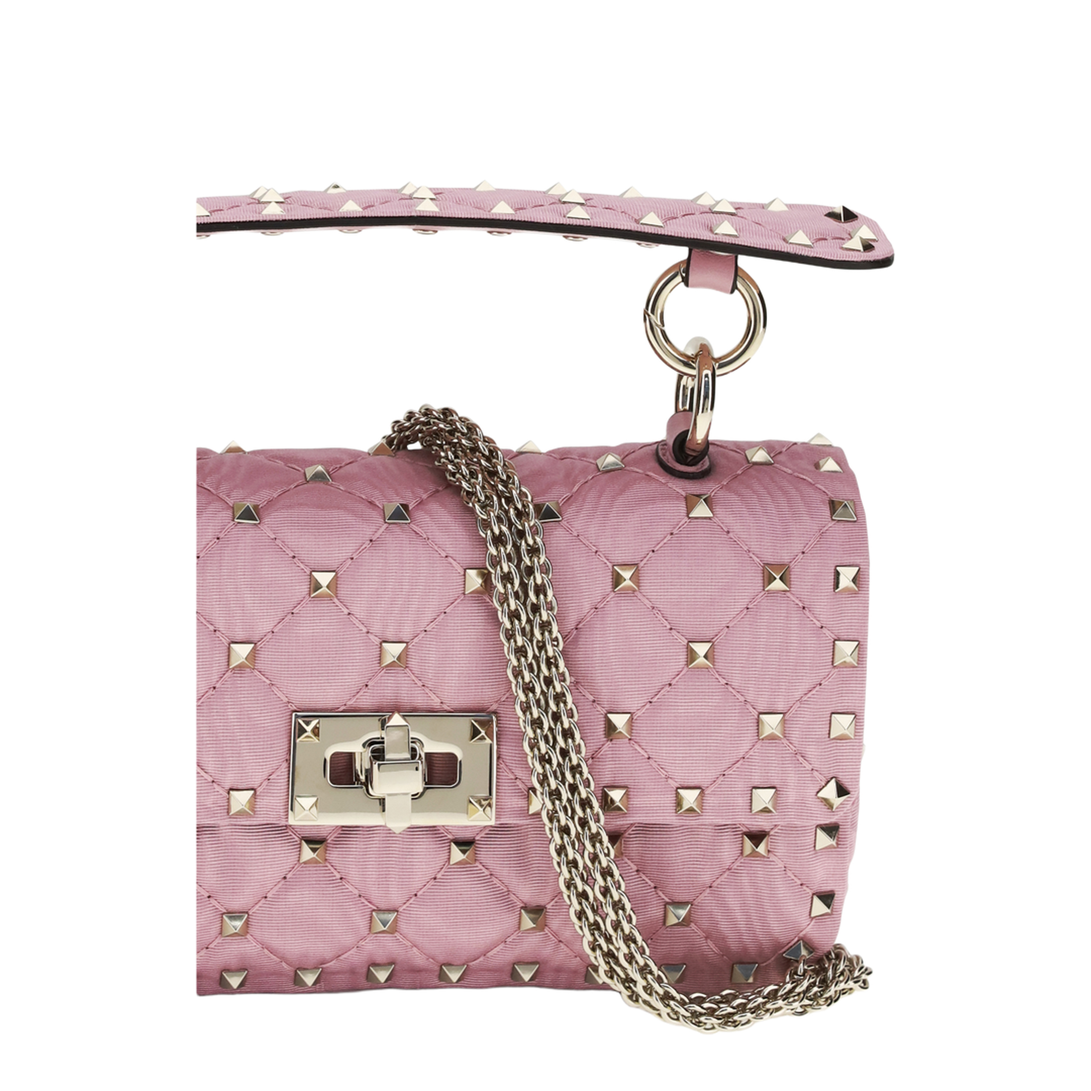 Rockstud Spike Leather Shoulder Bag - Image 4