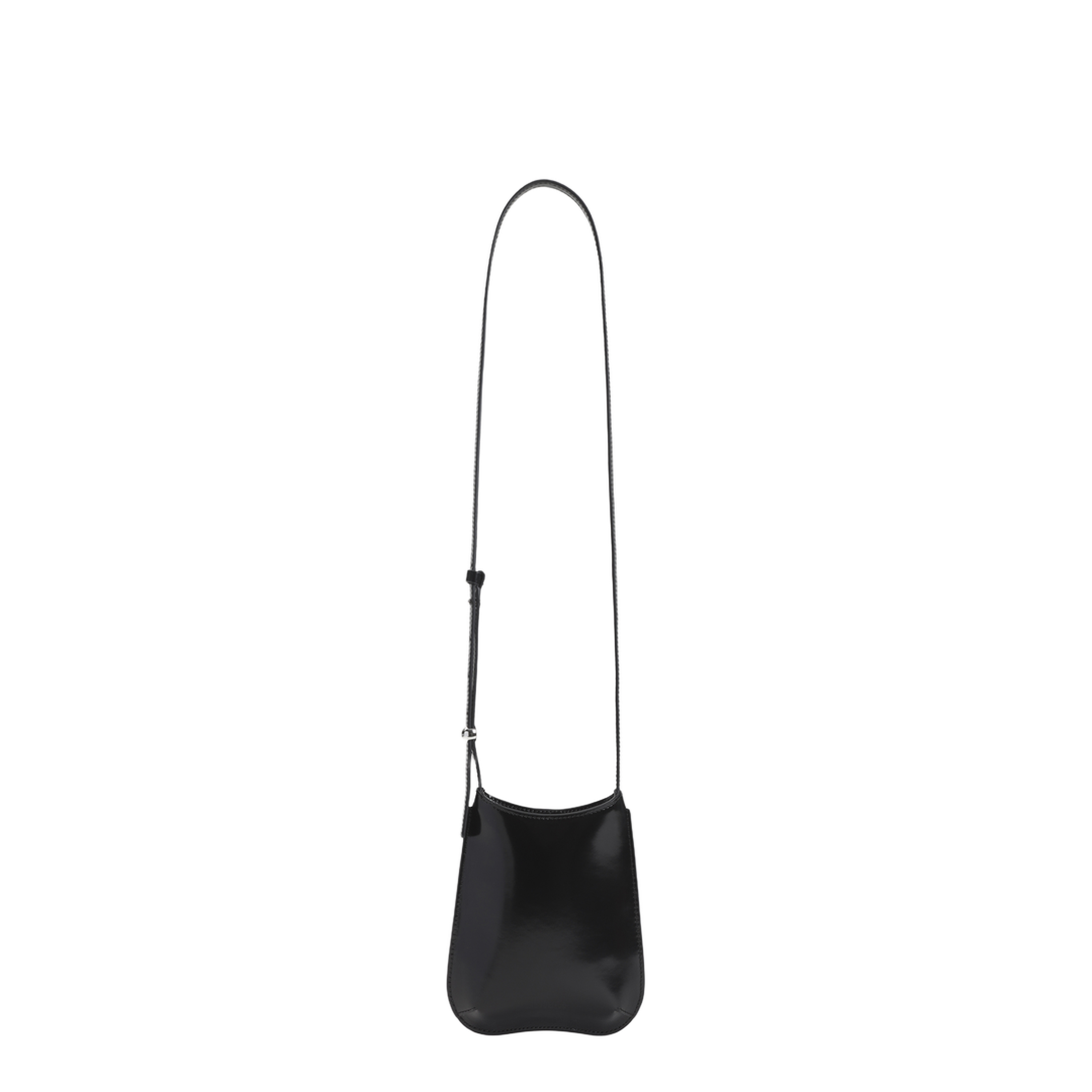 The Bisou Calf Leather Handbag - Black - Image 1