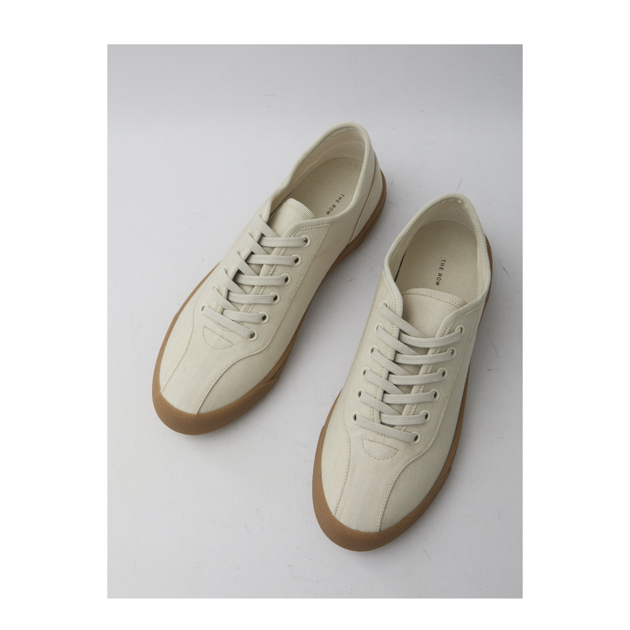 Canvas Sneakers in Viscose and Linen - Image 5