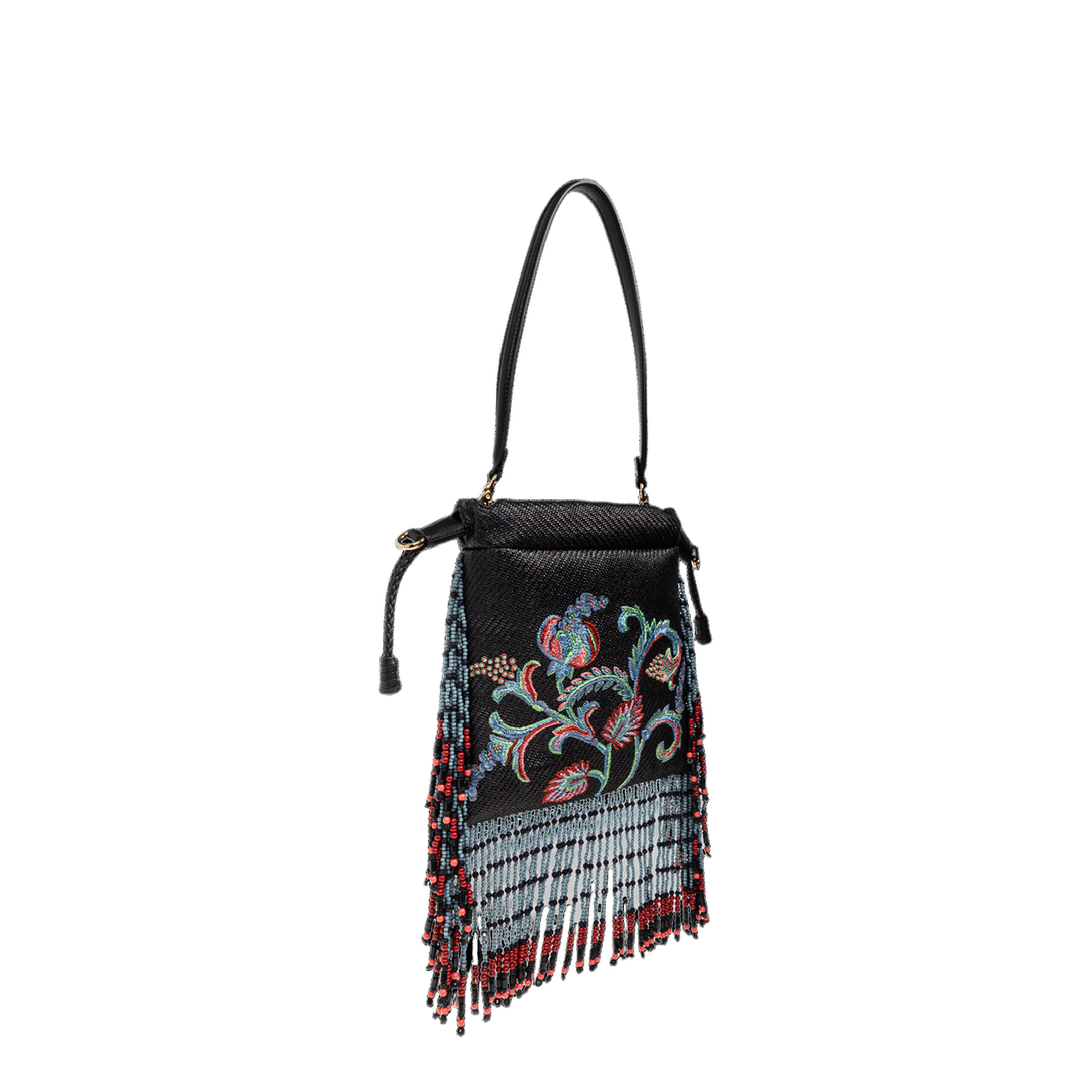 Kalispera Small Raffia Tote Bag - Black - Image 4
