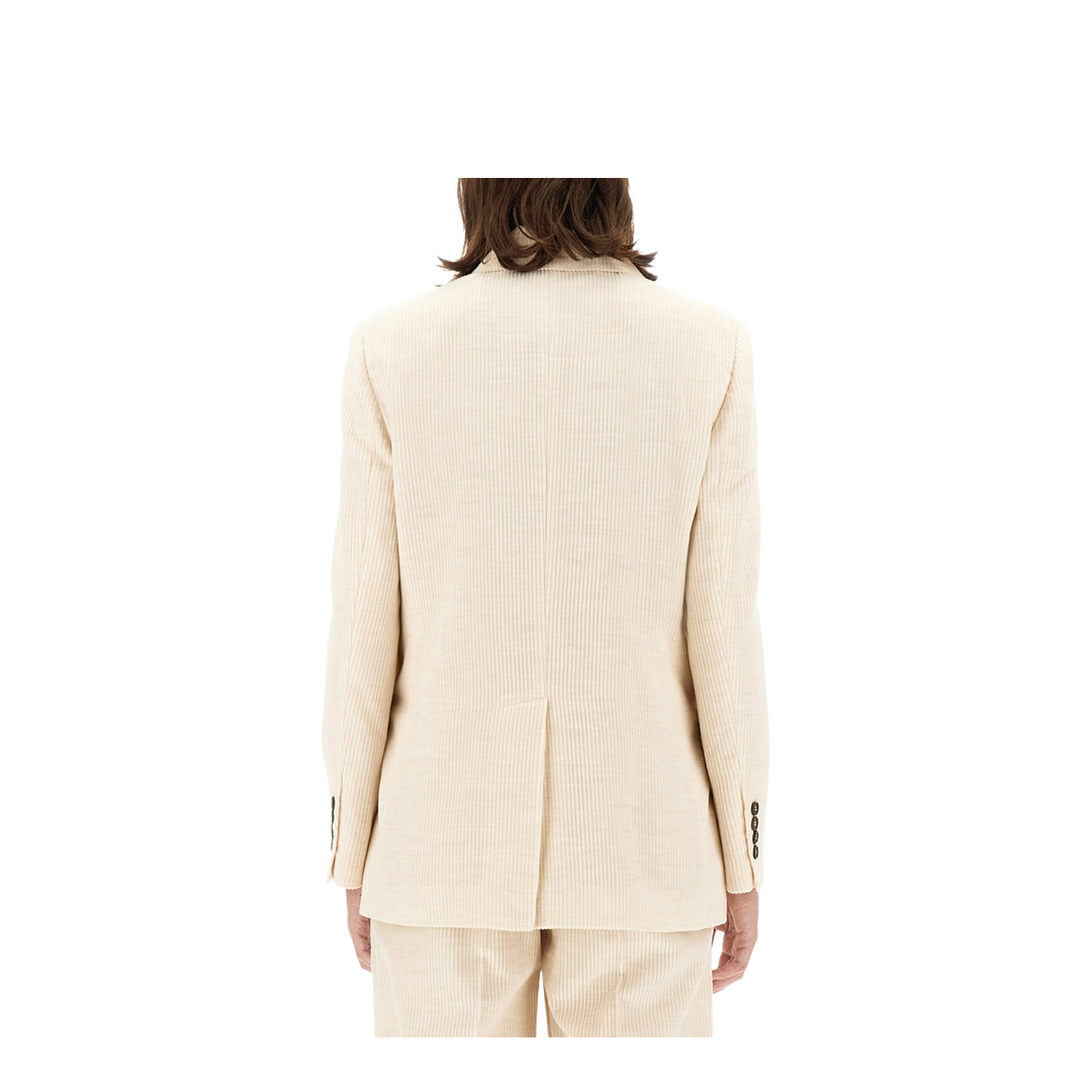 Double Breasted Jacket Beige - Image 3