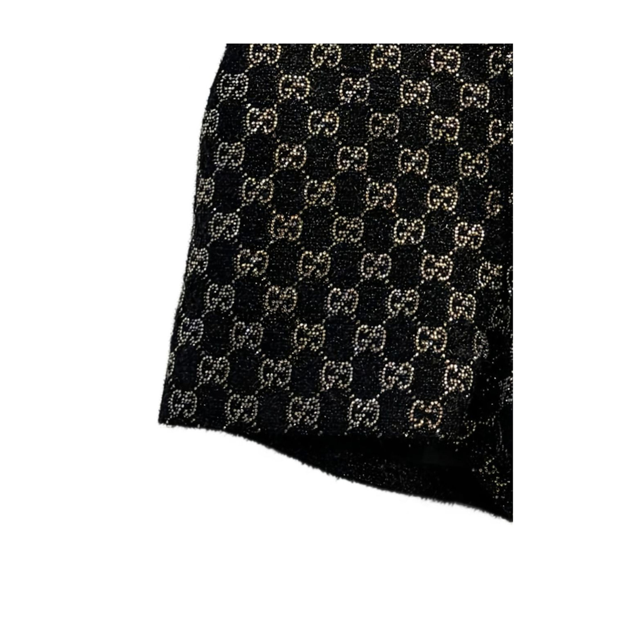 Embroidered Wool Tweed Lamé Shorts - Image 2