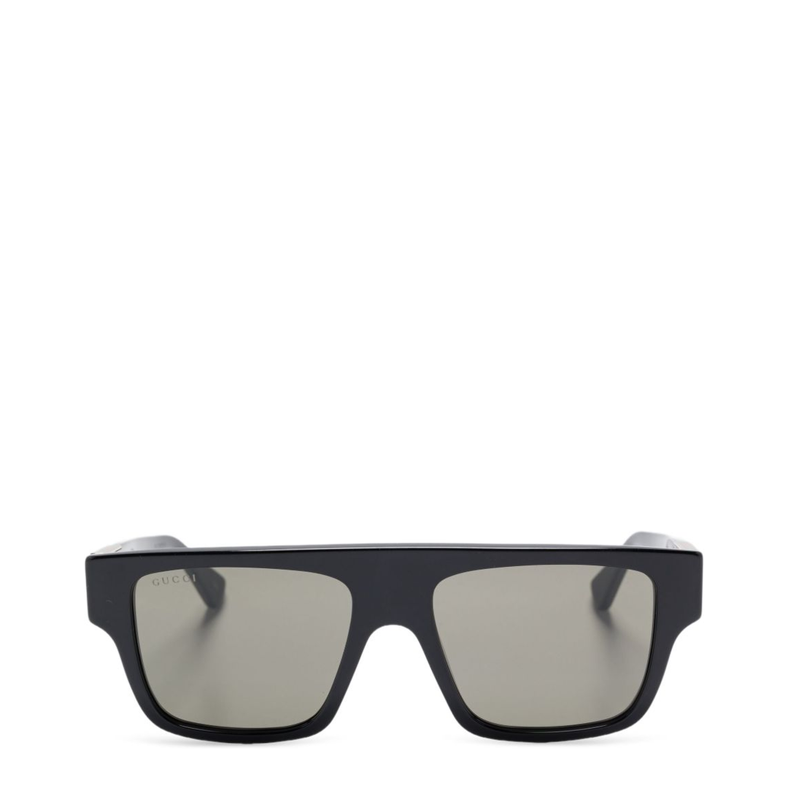 Rectangular Frame Sunglasses in Black - Image 1