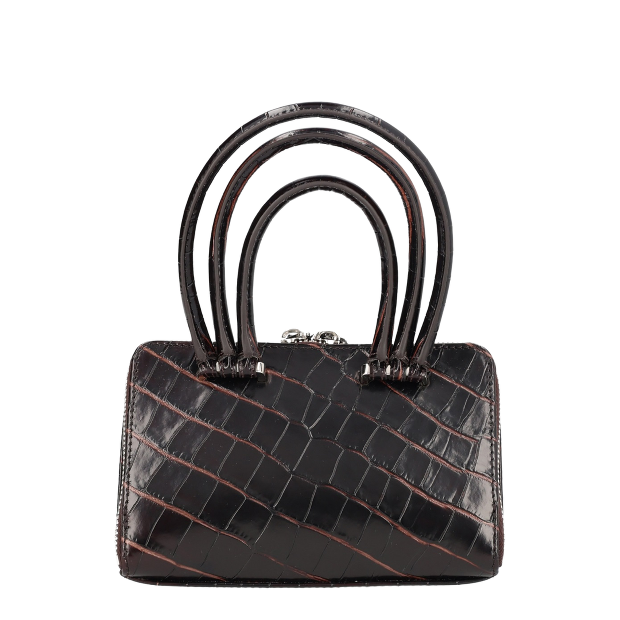 Mini Calf Leather Bag - Brown - Image 2