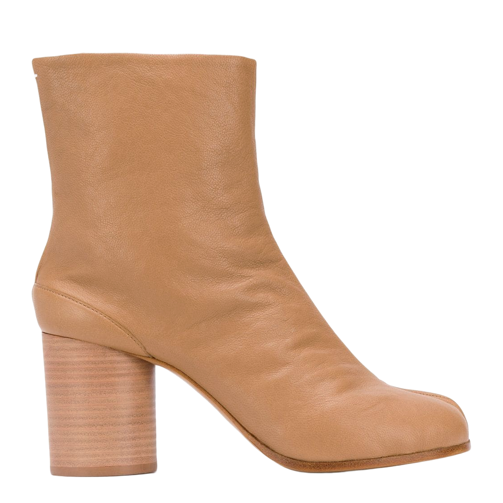 Brown Leather Tabi Ankle Boots - Image 1
