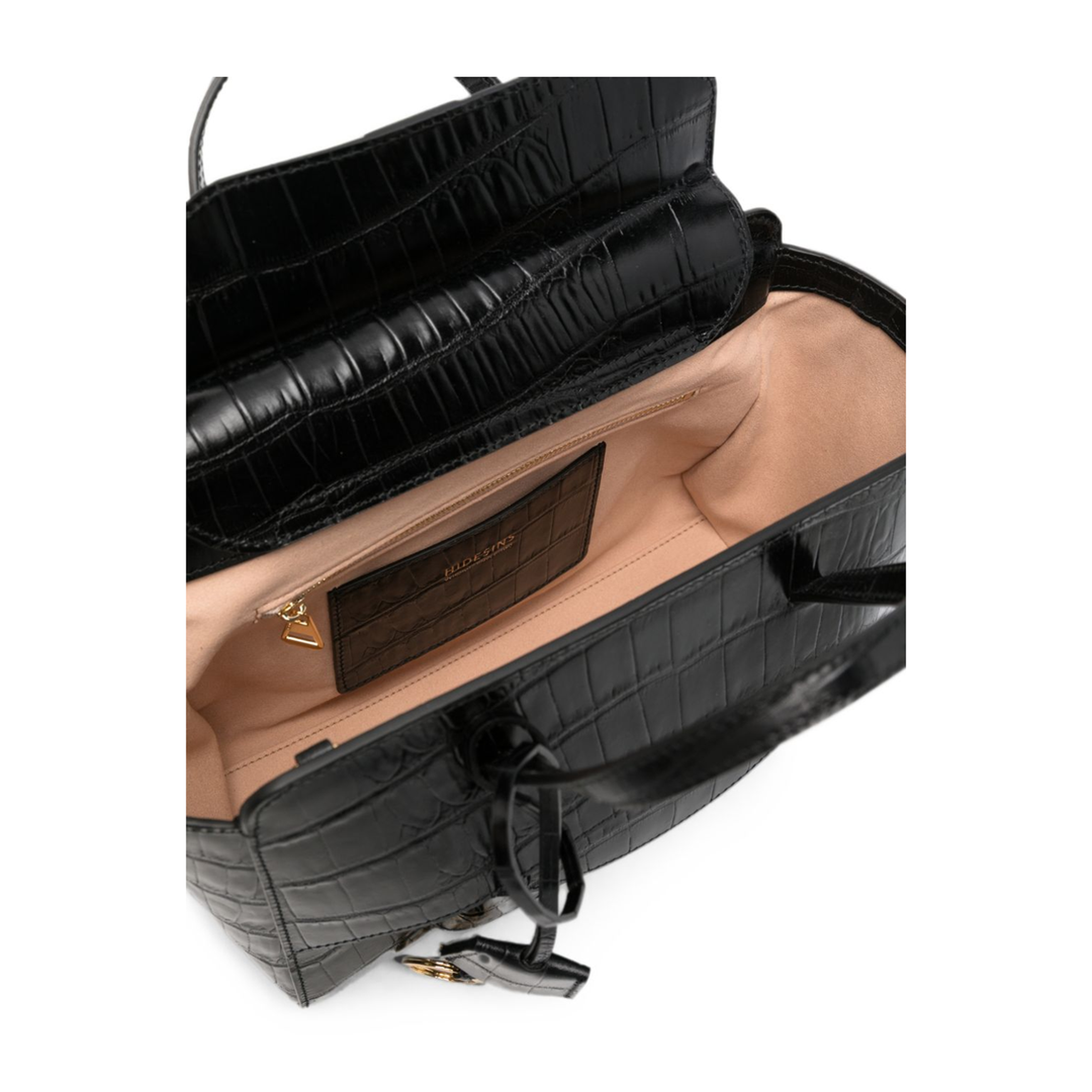 M Flap Medium Calf Leather Tote - Black - Image 4