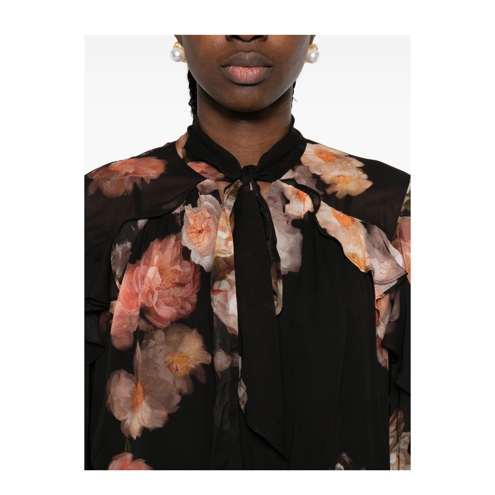 Hypnotic Satin Shirt Denim Paisley - Image 3