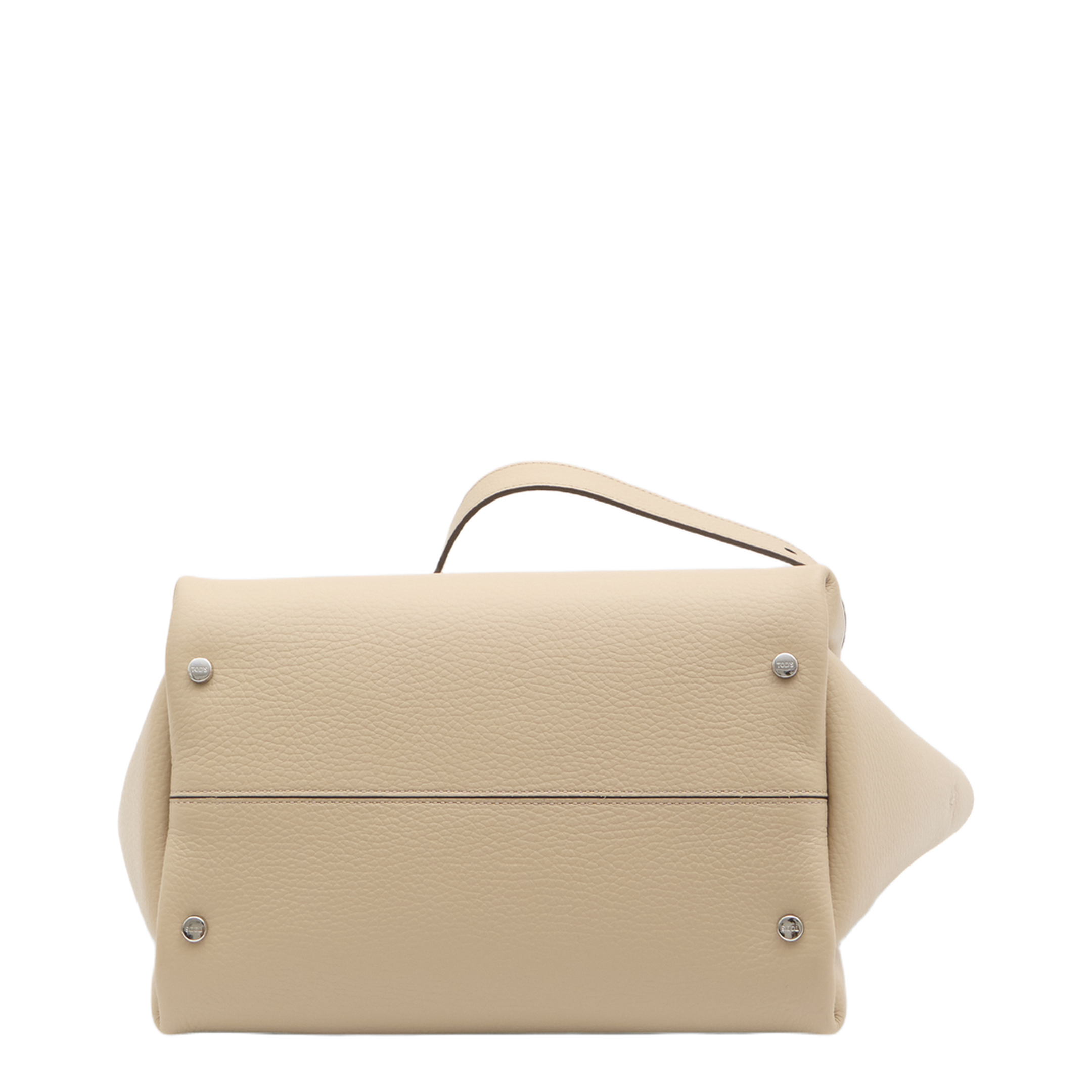 T Timeless Small Hammered Leather Mini Bag - Beige - Image 3
