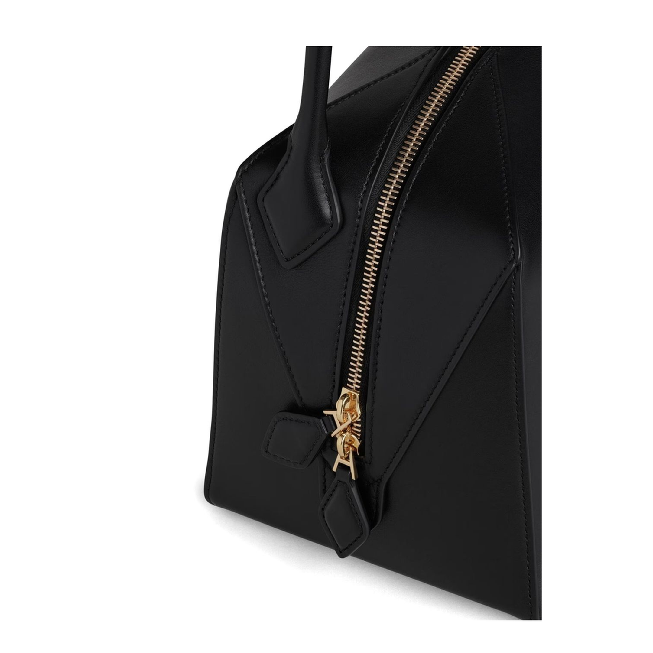 Le Bouledogue Medium Calfskin Shoulder Bag - Noir - Image 3