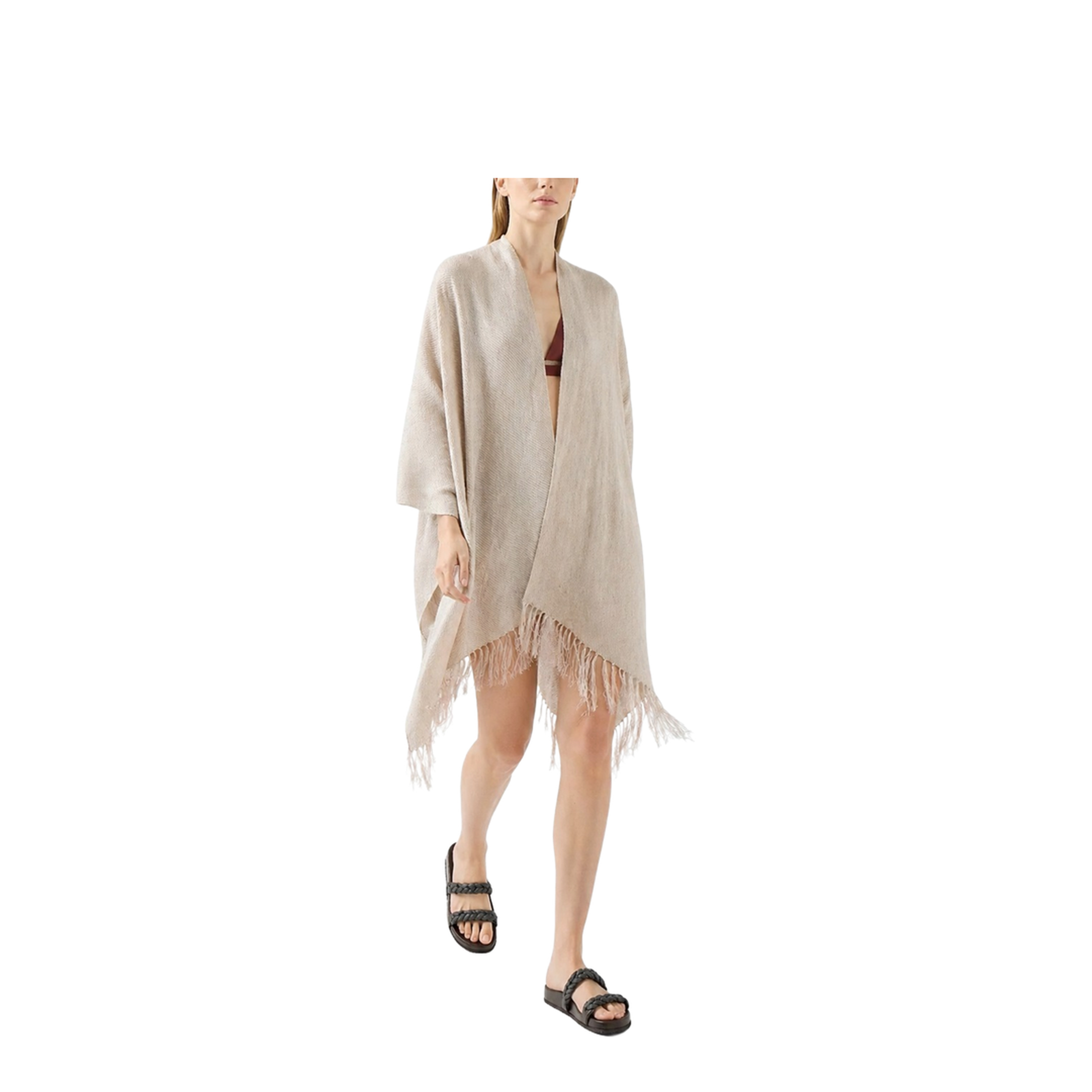 Linen Poncho - Image 2