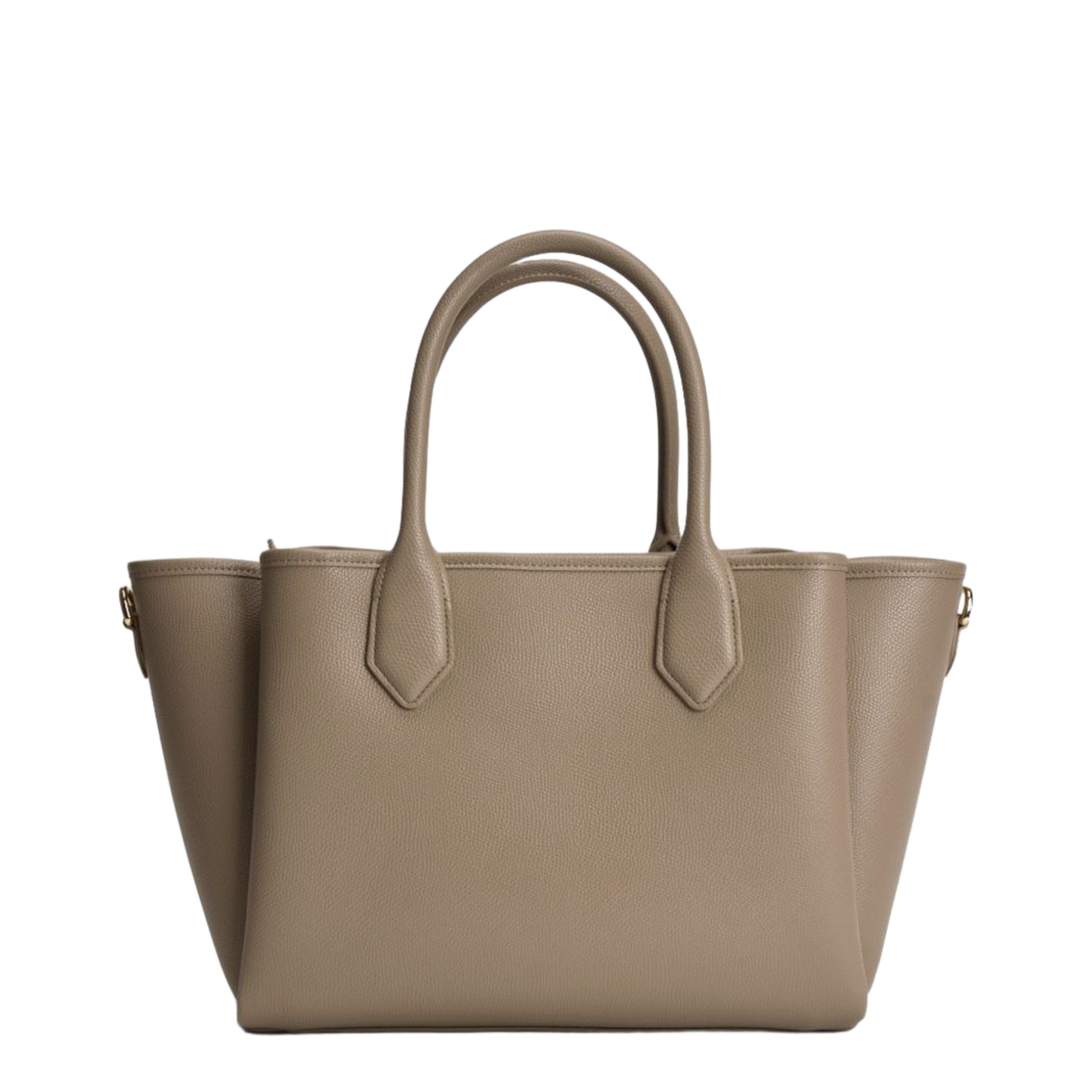 Palmellato Medium PU Shopping Bag - Tortora / Dove Grey - Image 2