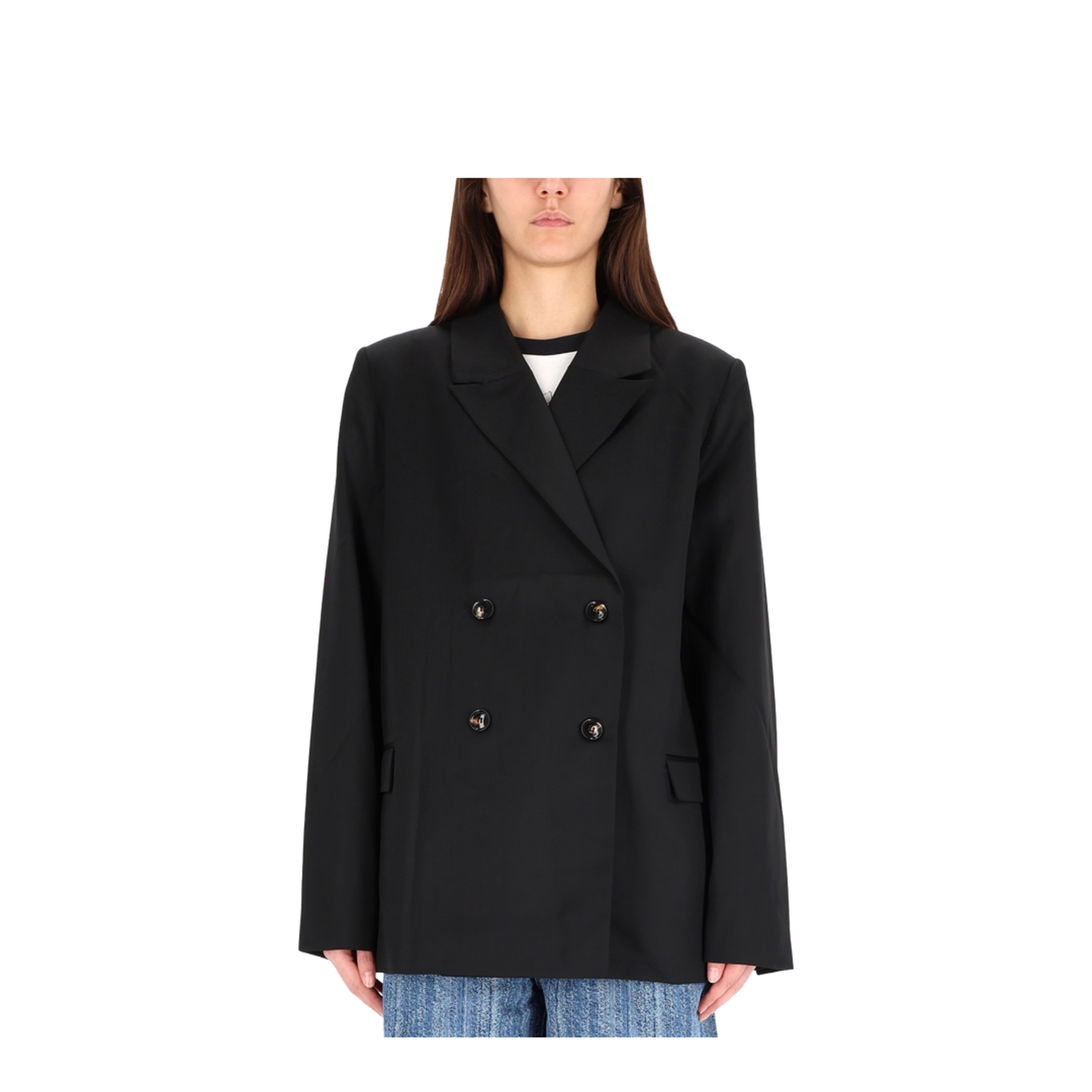 Double-Breasted Wool Jacket - Image 1